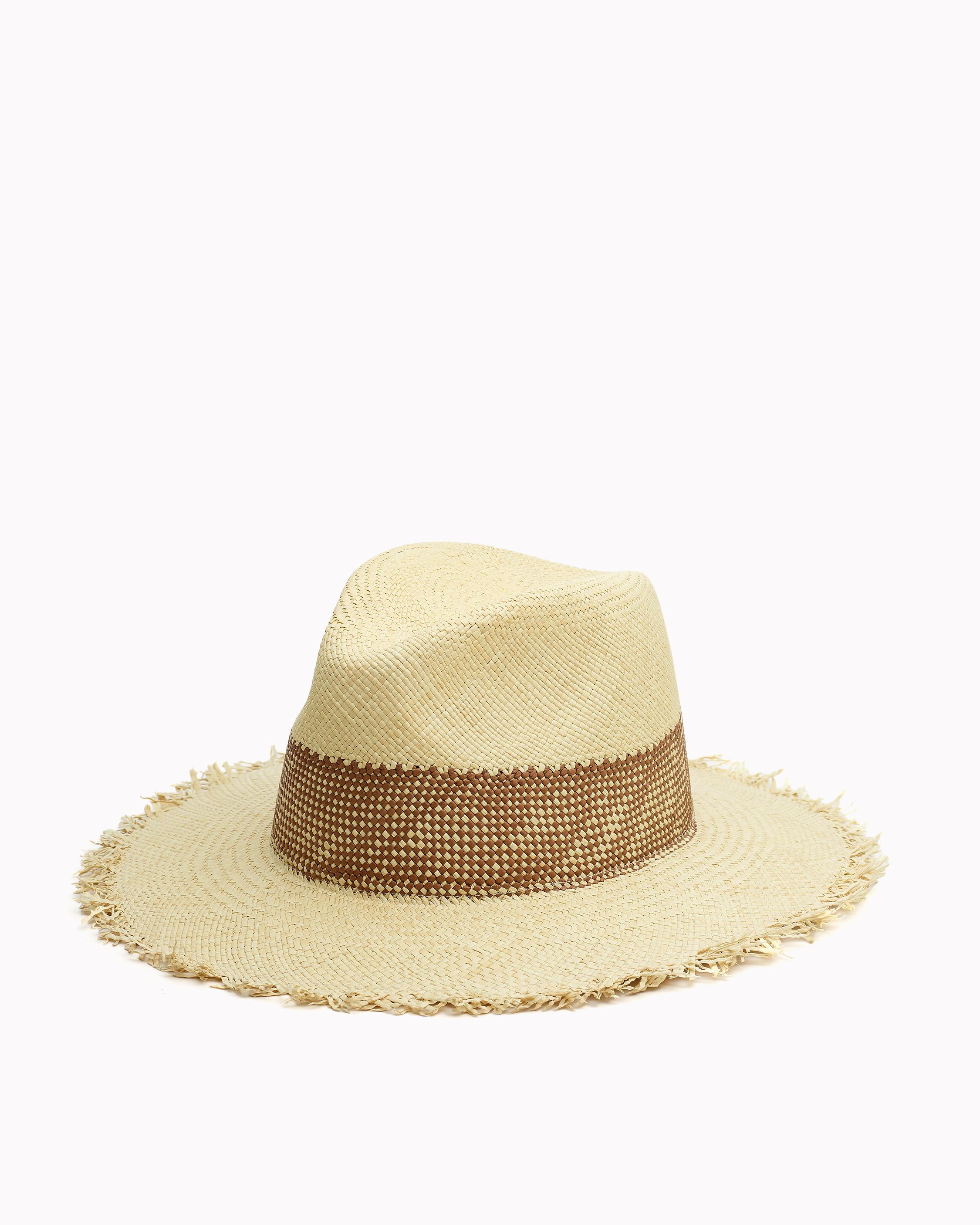 Natural Frayed Edge Straw Hat