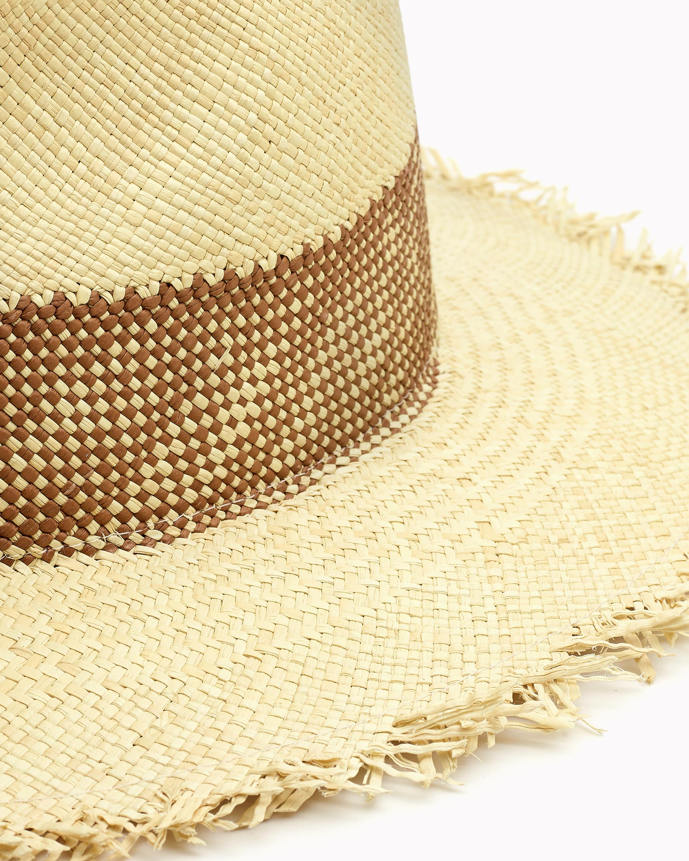 Panama Hat Frayed feathers