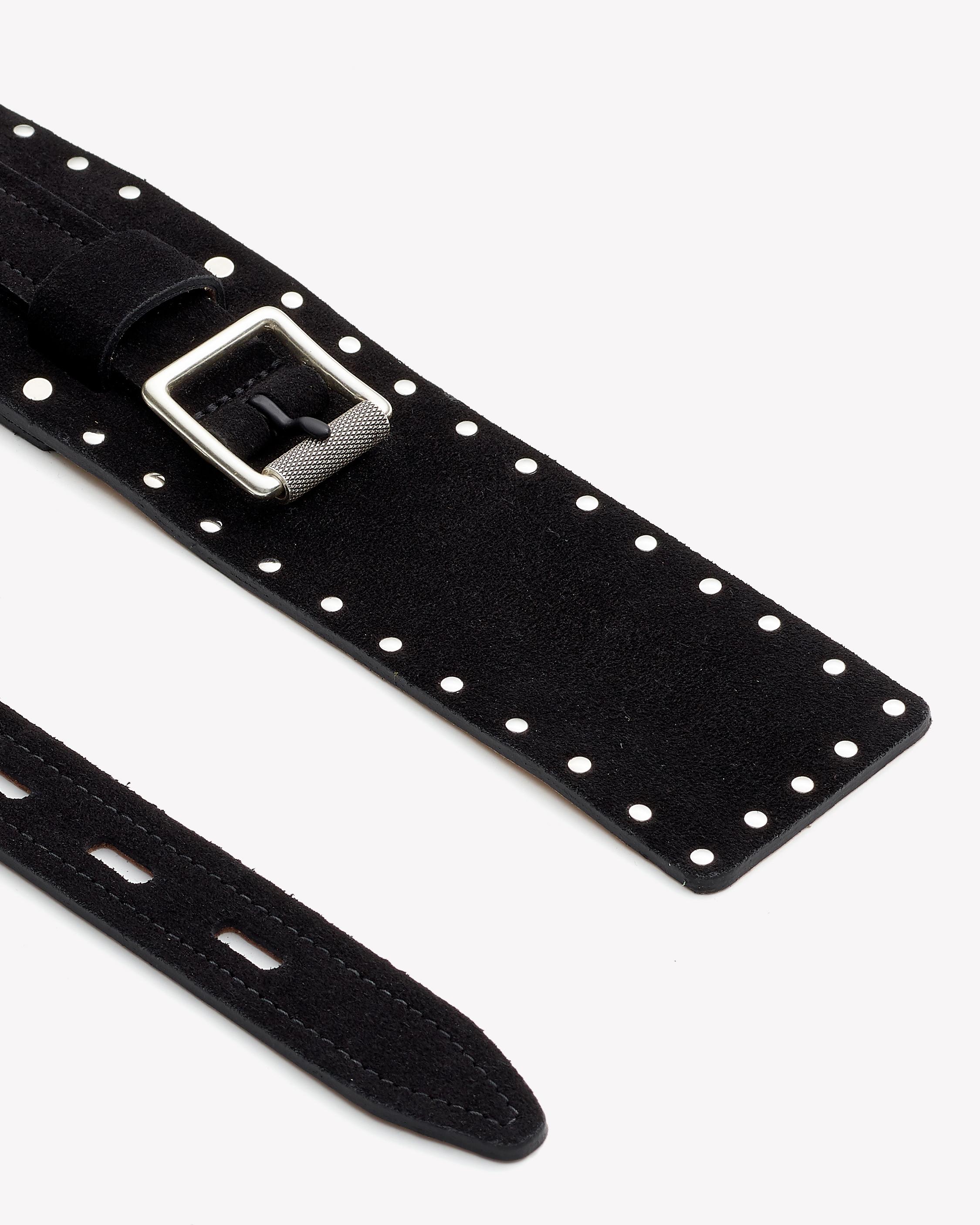 Field Waist Belt in Black Suede rag & bone