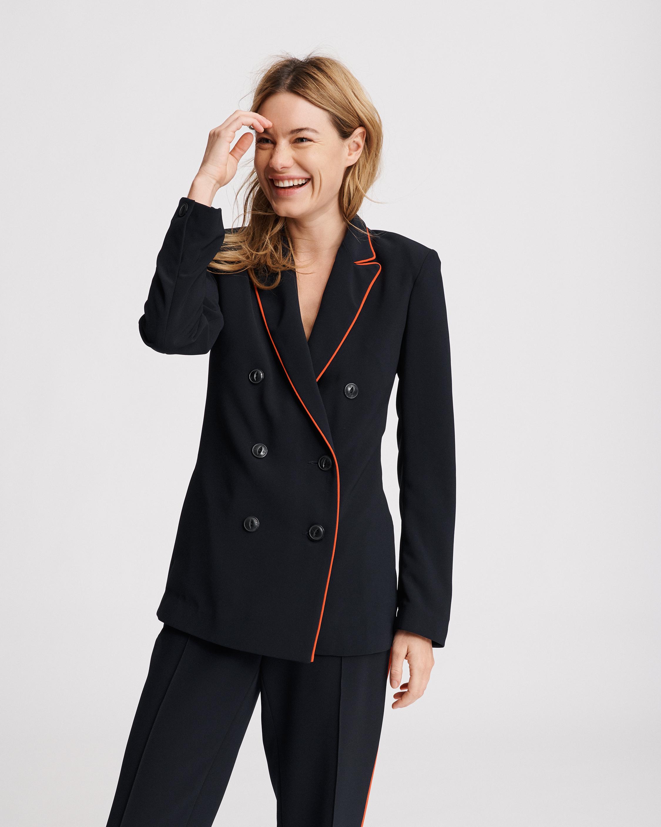 Jarvis Women s Double Breasted Blazer in Navy rag bone