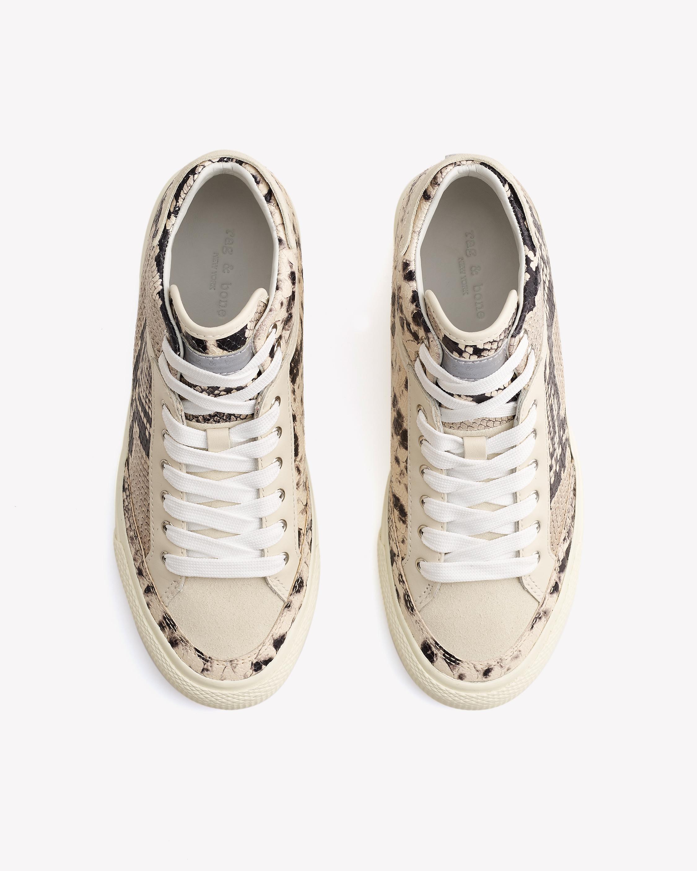 Rag and store bone snakeskin sneakers