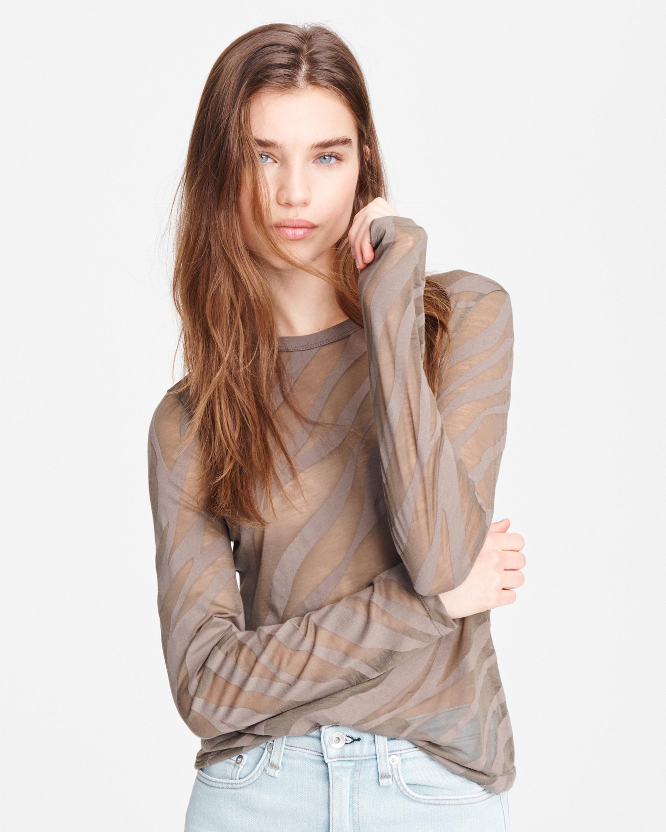 Valencia Camo Print Jersey Top  Rag & Bone –