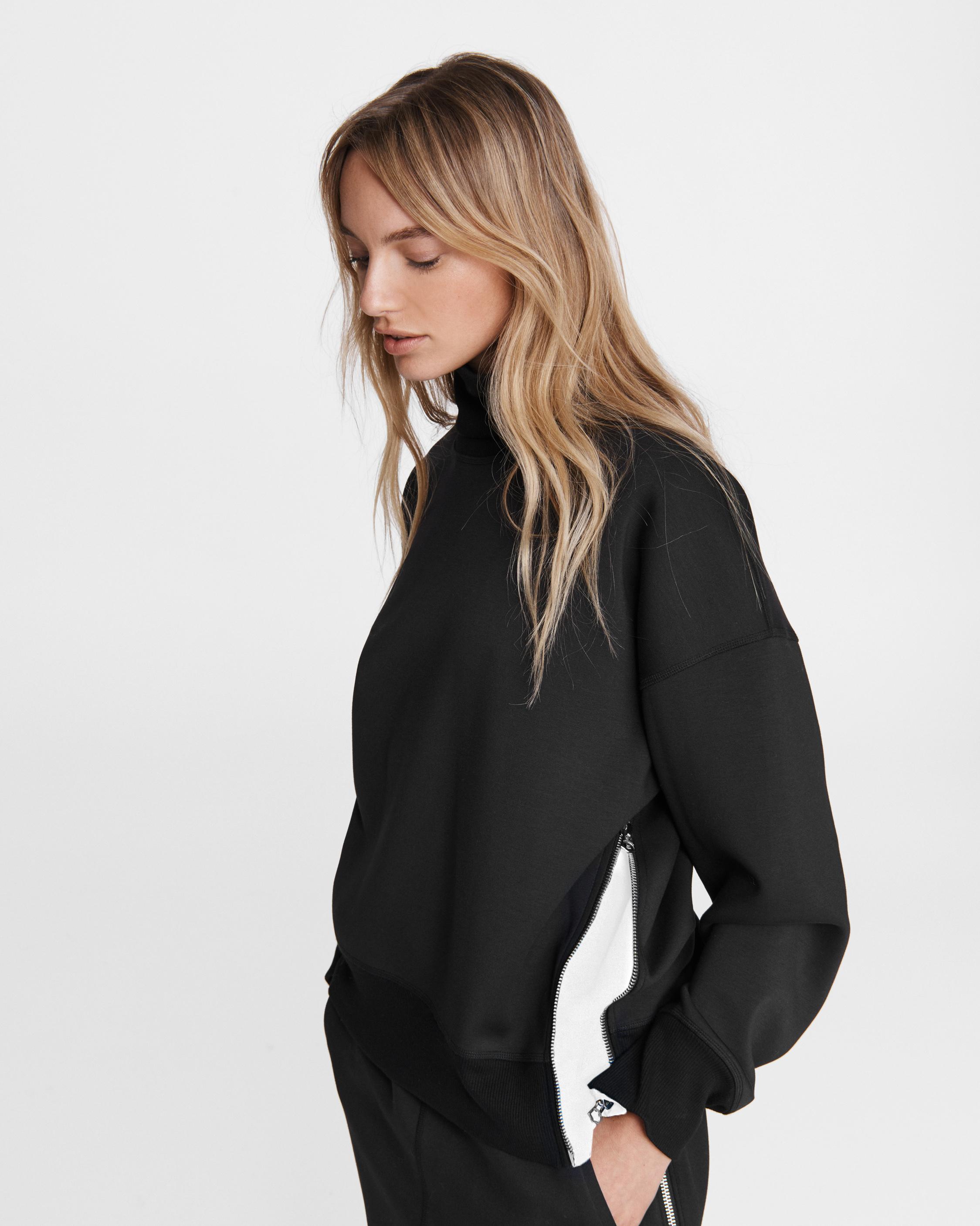 High neck sweatshirt online women's