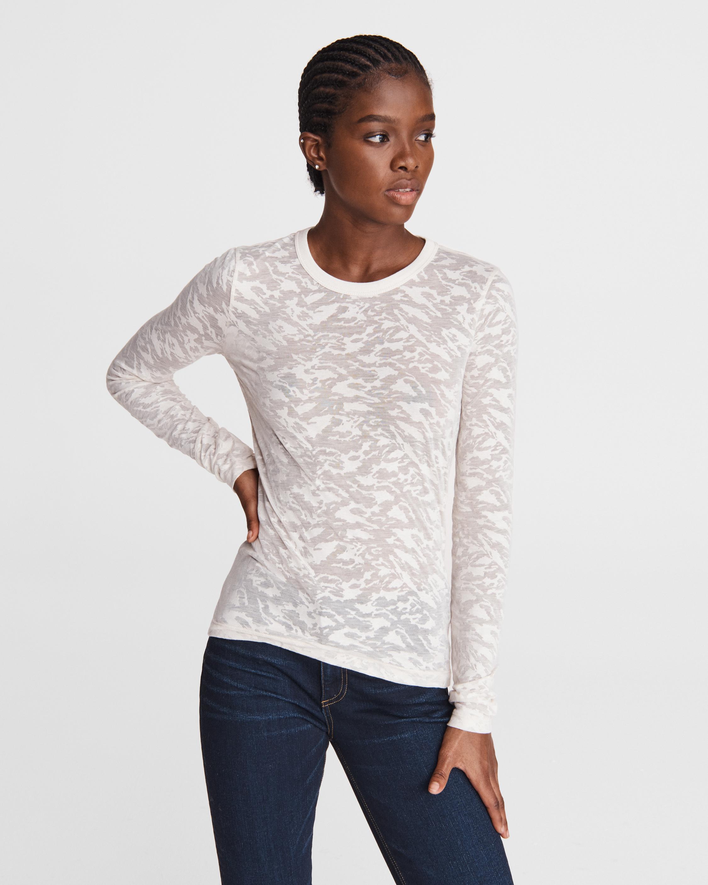 white burnout tee long sleeve
