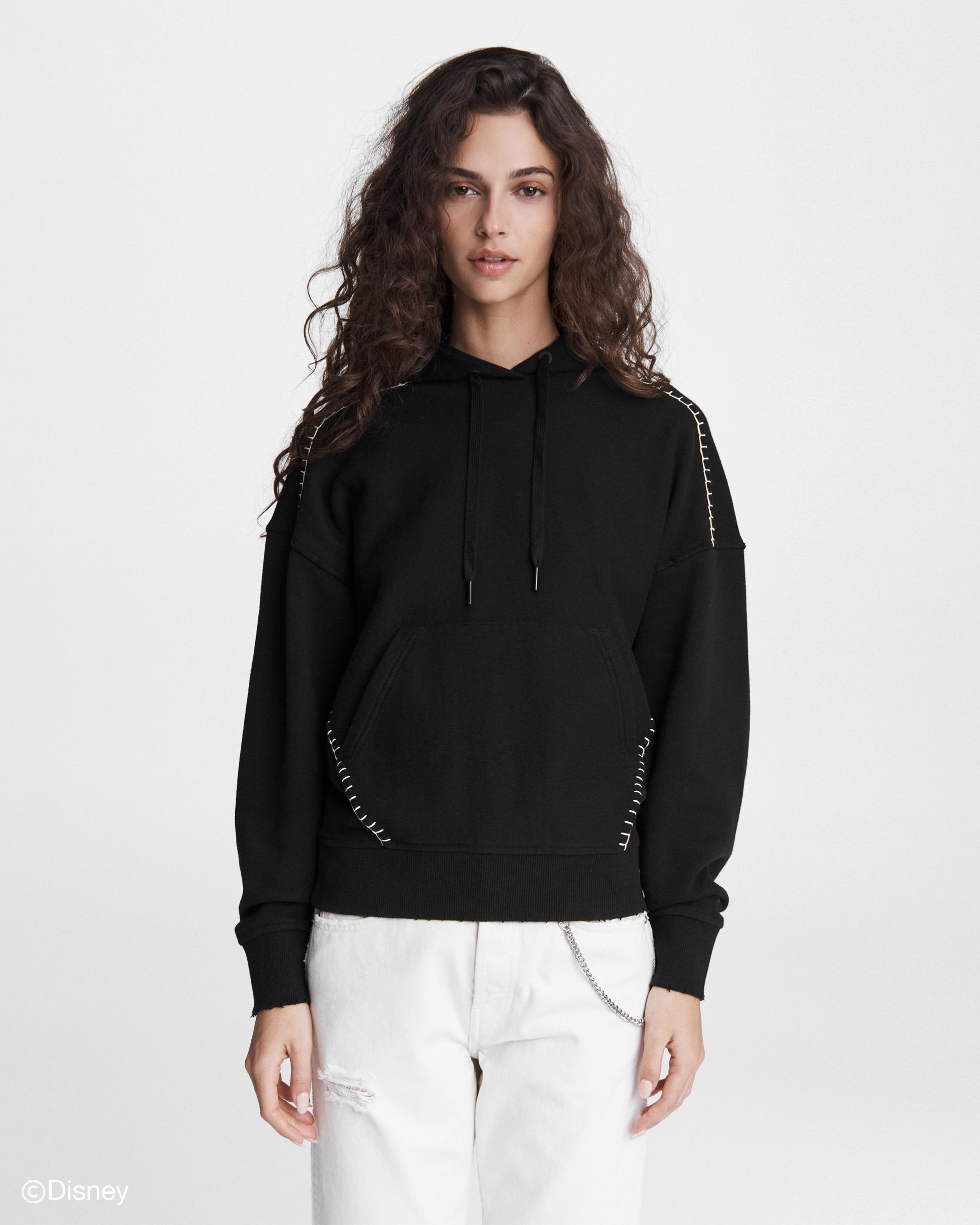 Cruella Terry Hoodie - Black | rag & bone