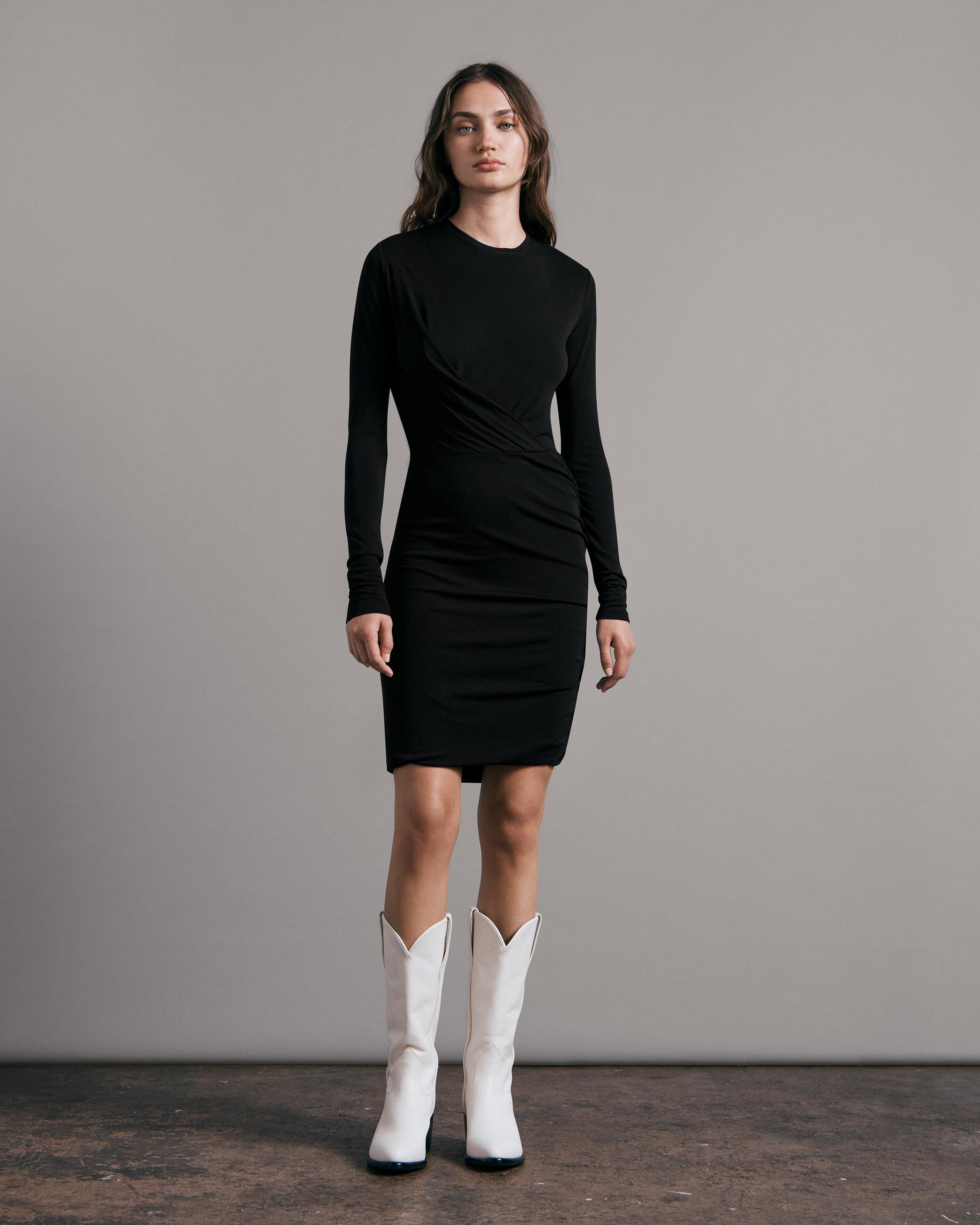 Buy the Holly Drape Mini Dress | rag & bone