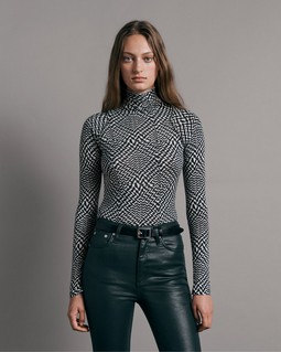 Shaw Paneled Cotton Turtleneck | rag & bone Shaw Paneled Cotton Turtleneck | rag & bone