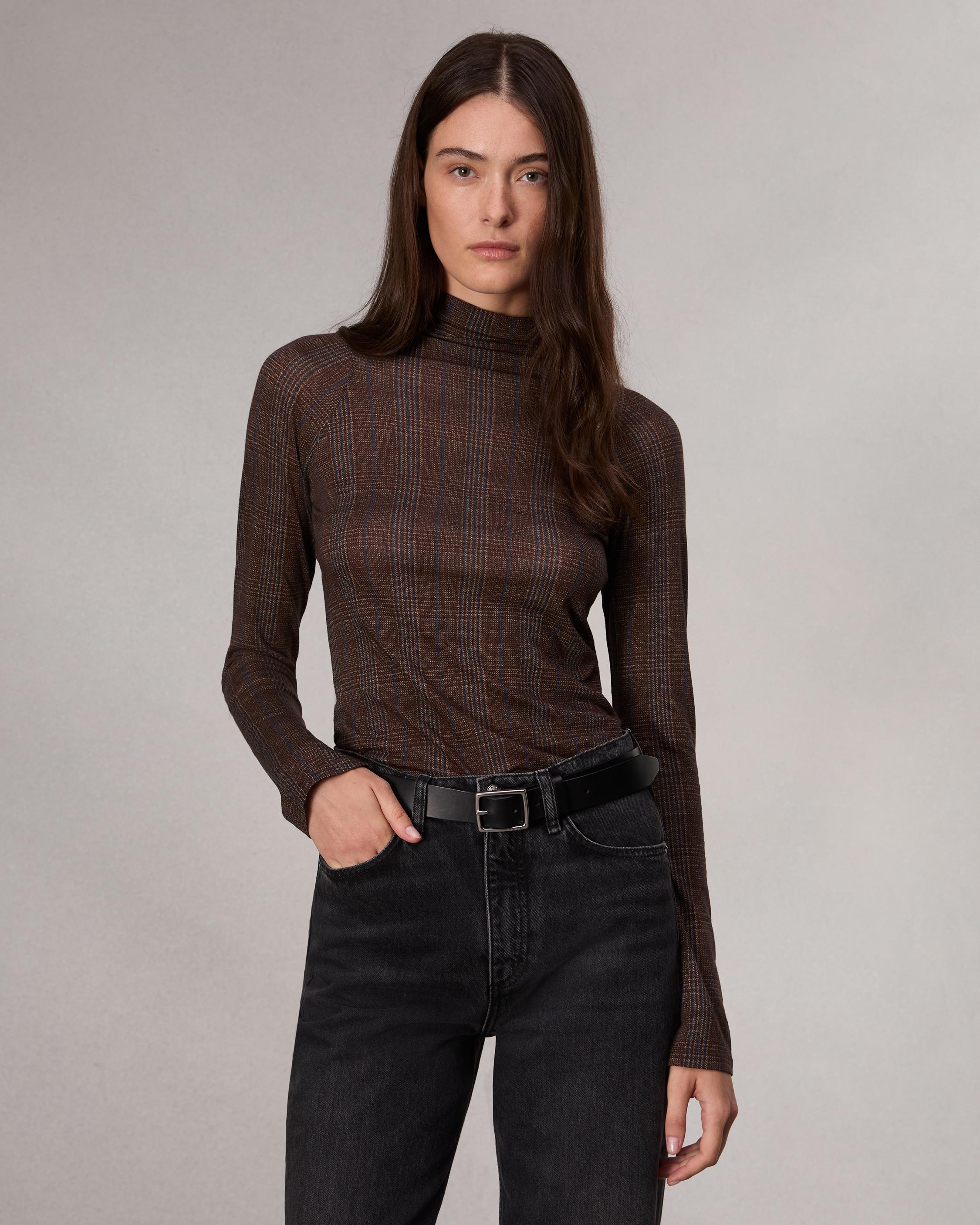 Shaw Paneled Cotton Turtleneck image number 1