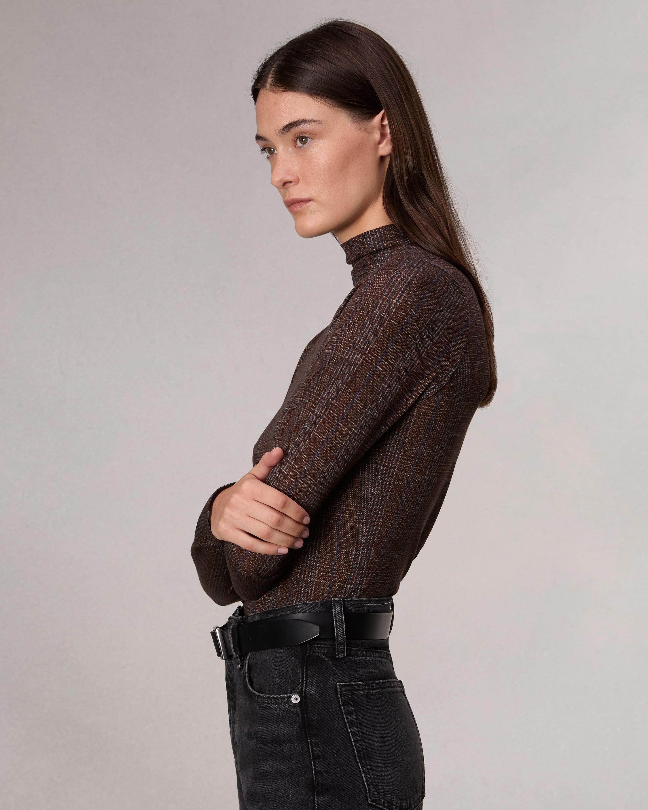 Shaw Paneled Cotton Turtleneck image number 4