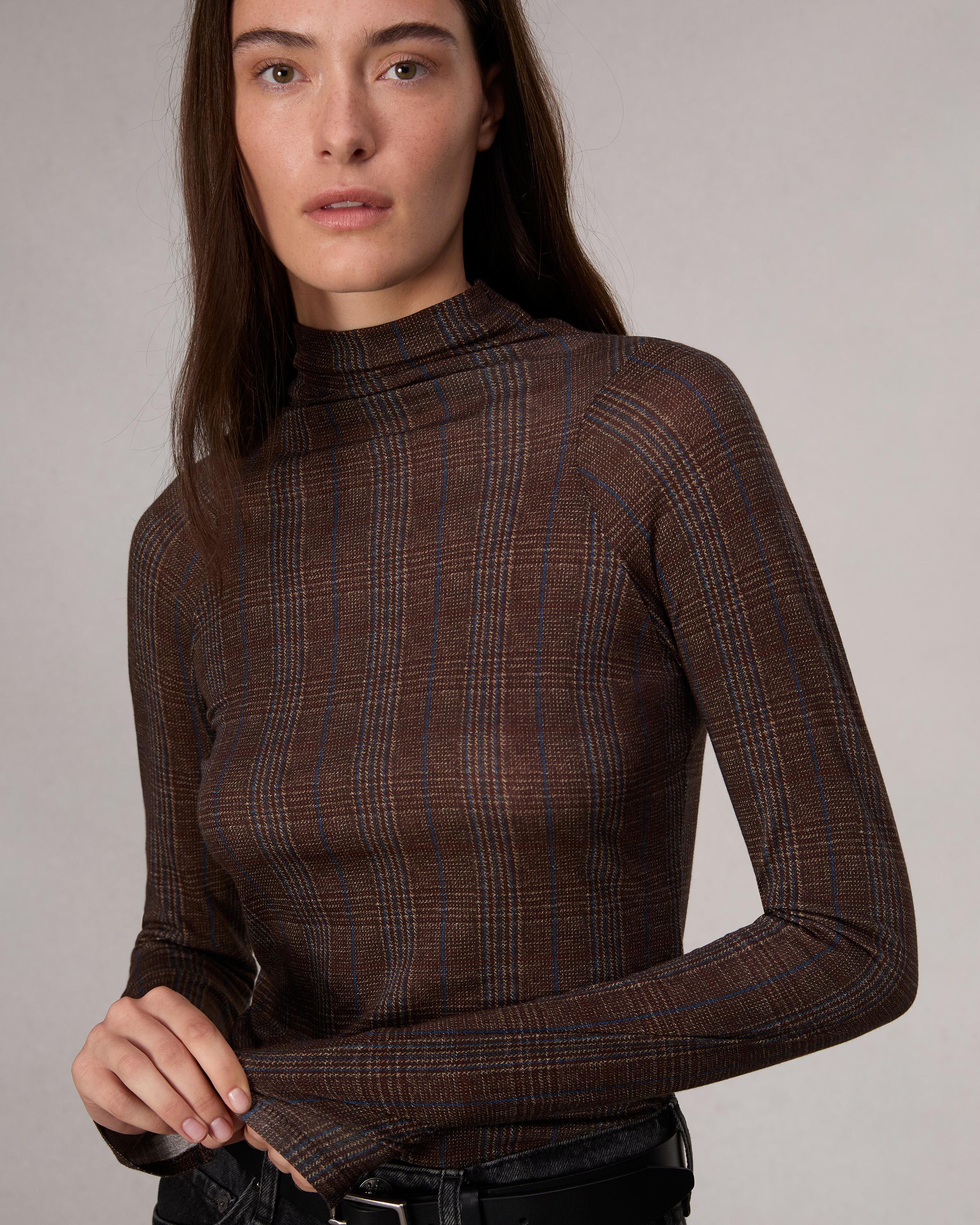 Shaw Paneled Cotton Turtleneck image number 6