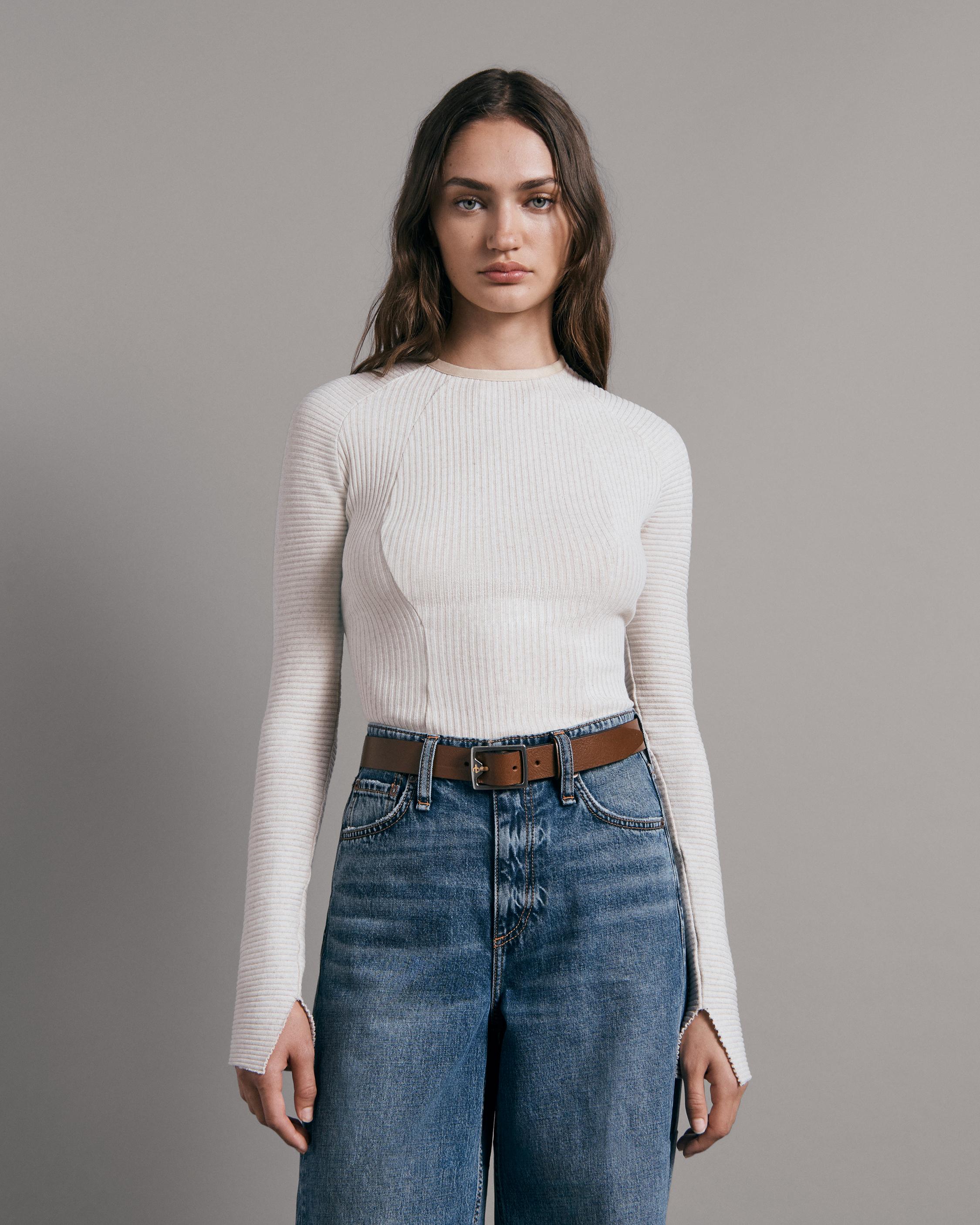 Echo Cotton Rib Long Sleeve image number 1