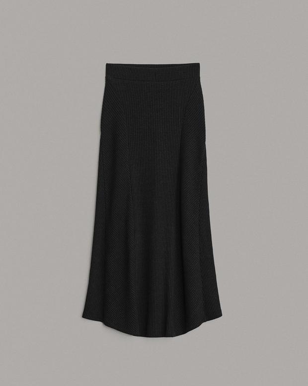 Echo Rib Midi Skirt image number 2