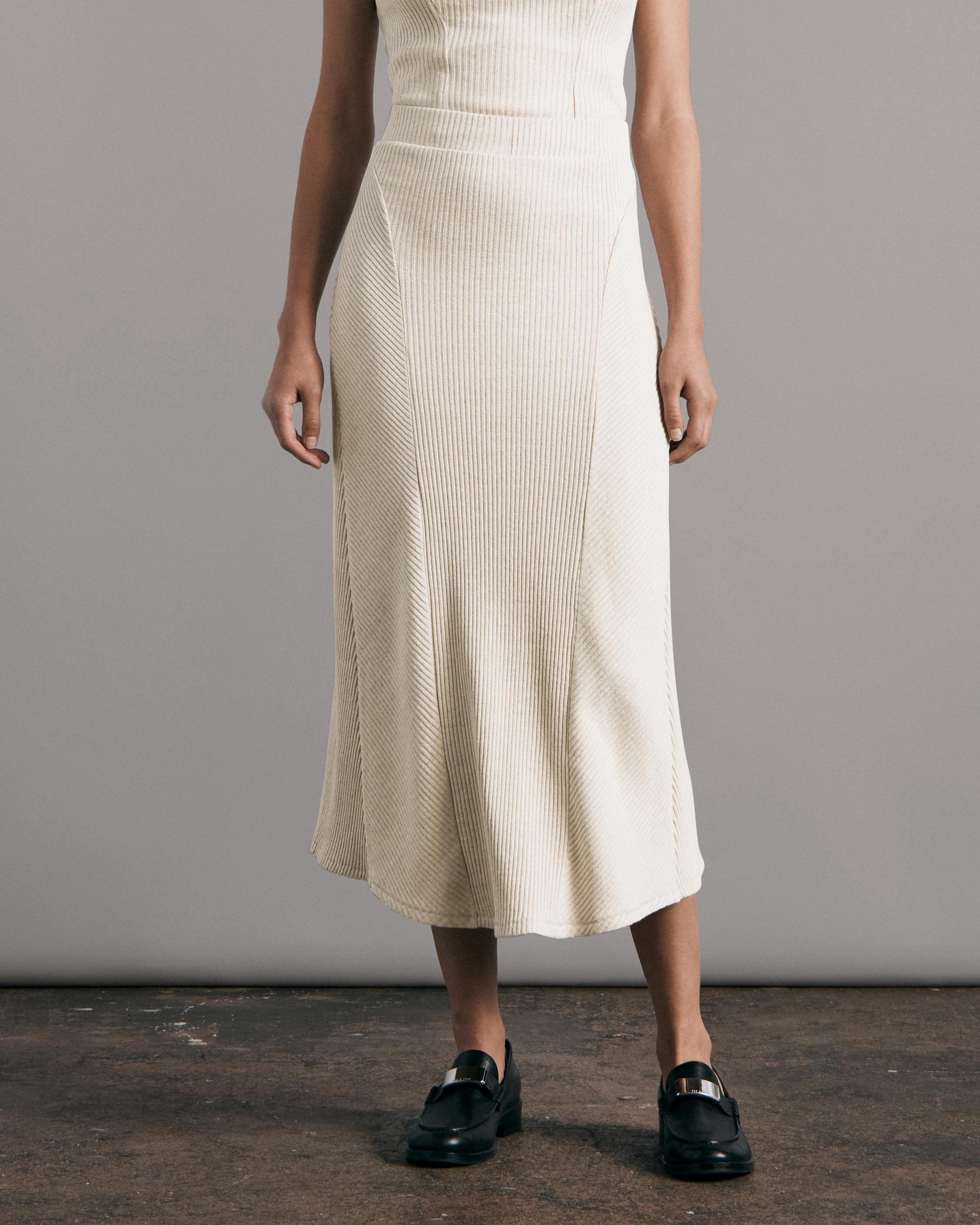 Echo Rib Midi Skirt image number 1