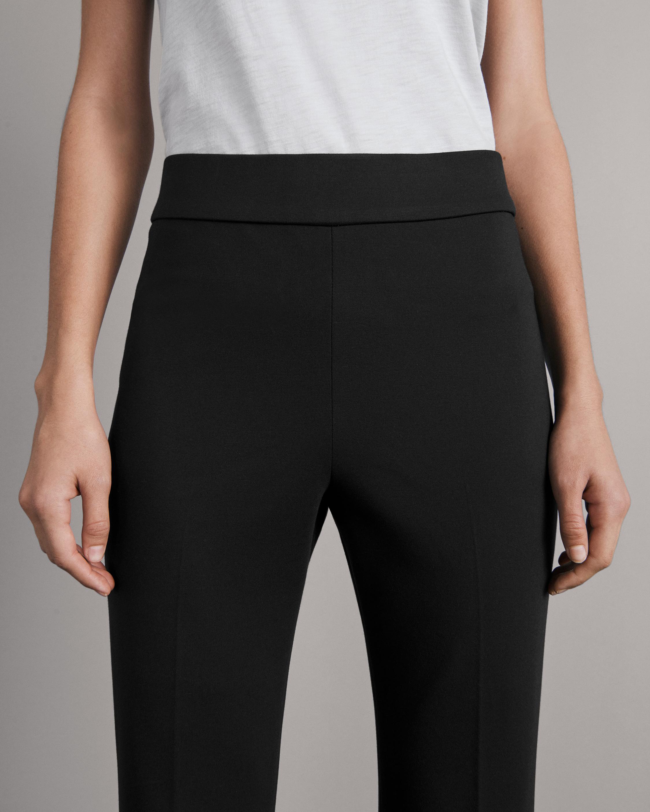 black ponte pant