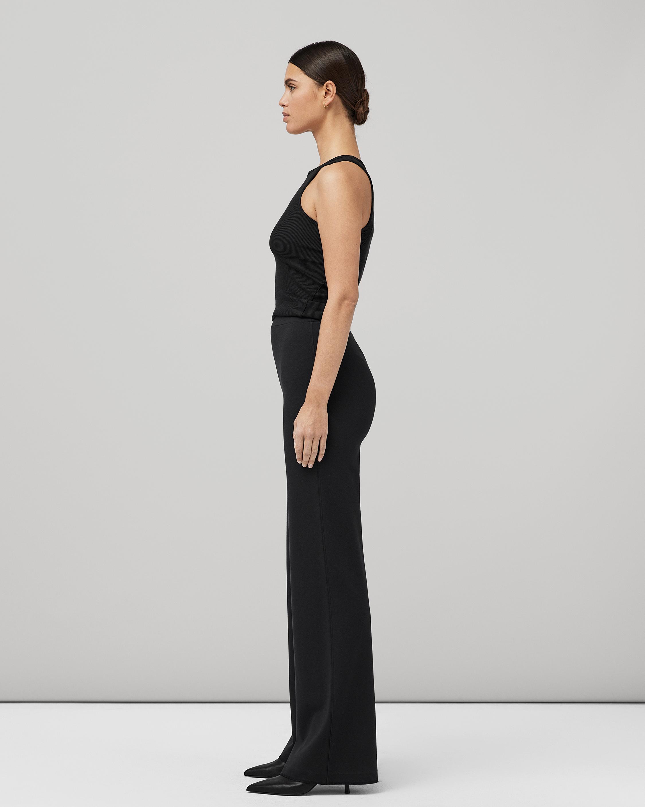 High Rise Ponte Wide Leg Pant