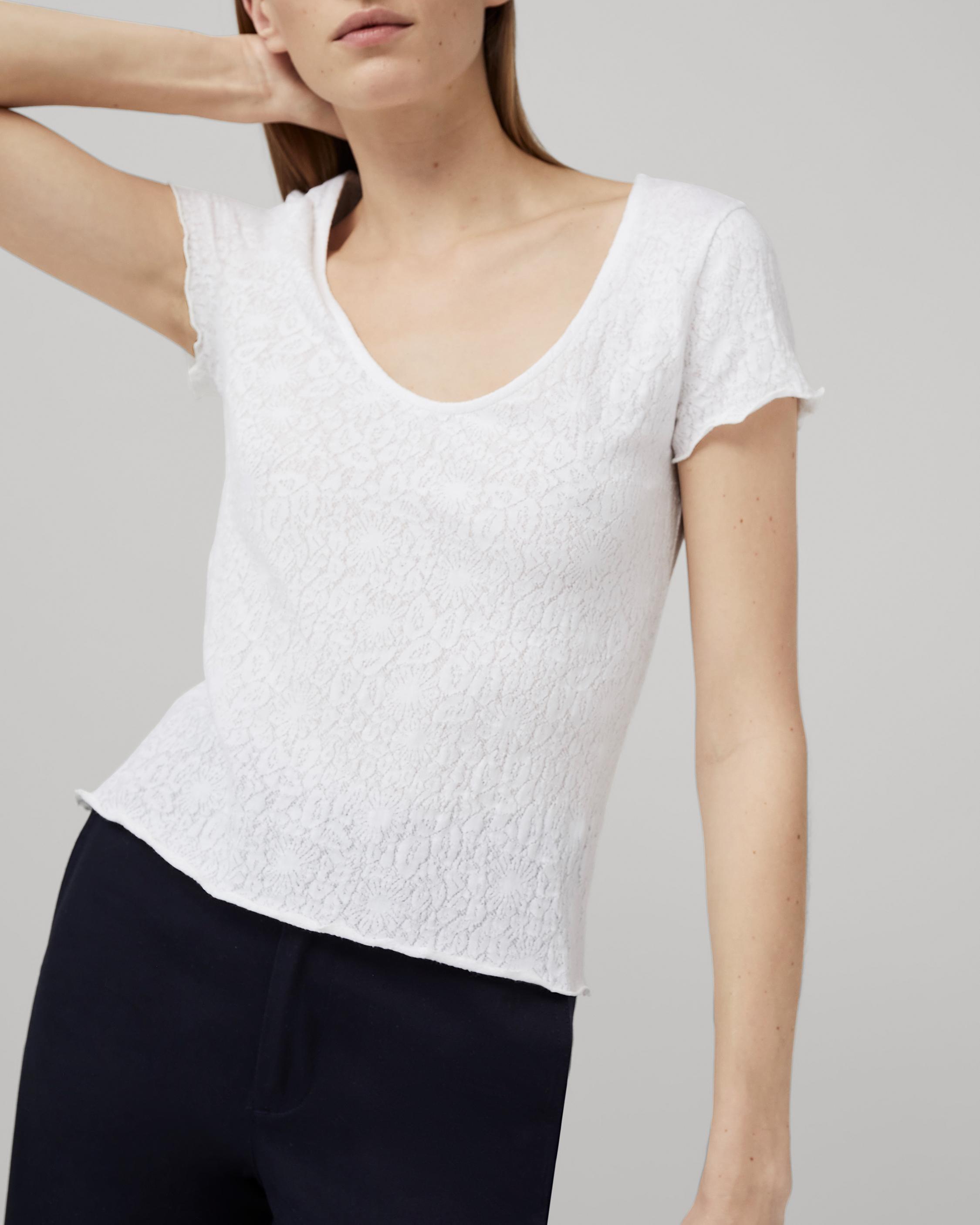 Gemma Jacquard Scoopneck Shortsleeve image number 7