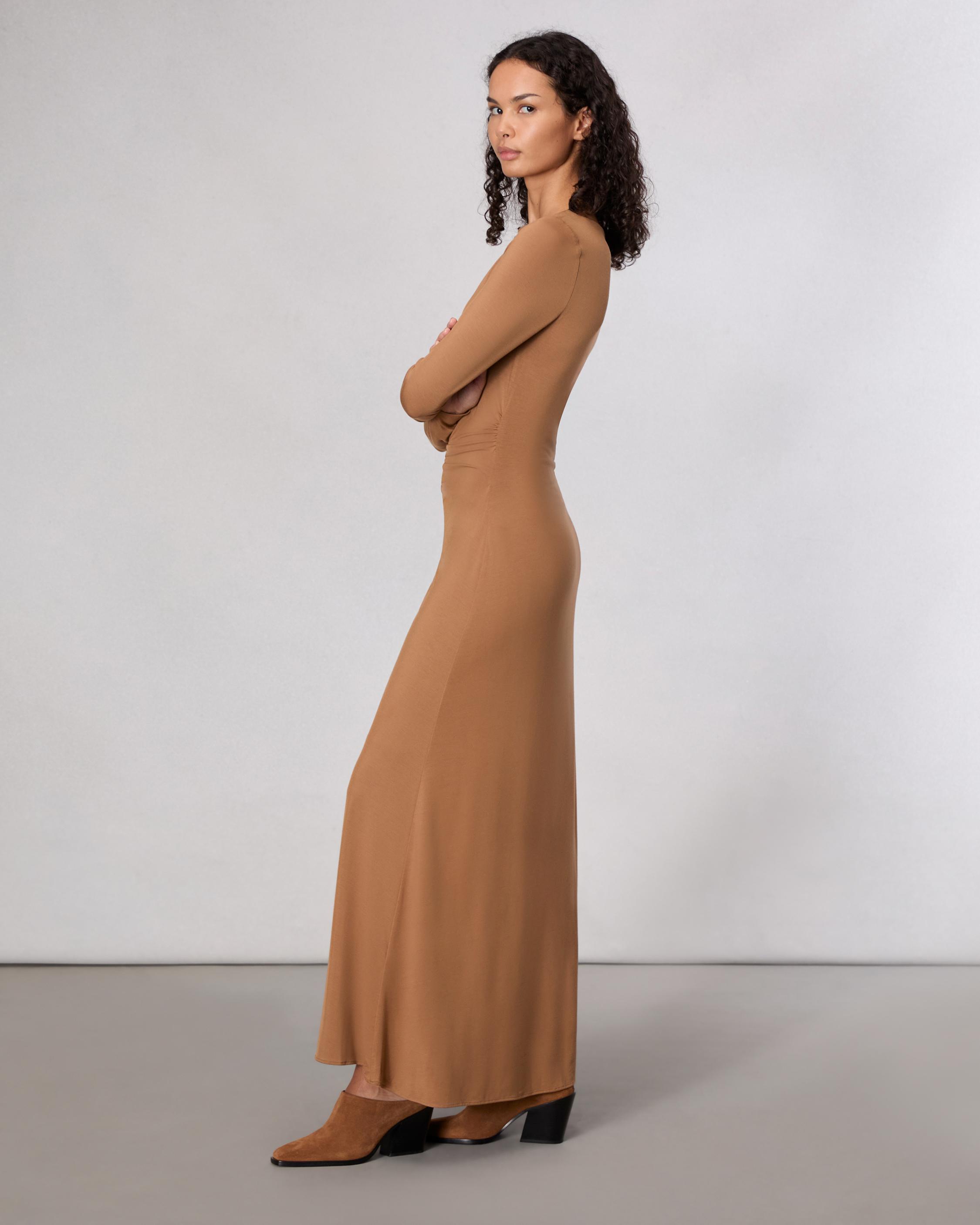 Luca Draped Maxi Dress image number 4