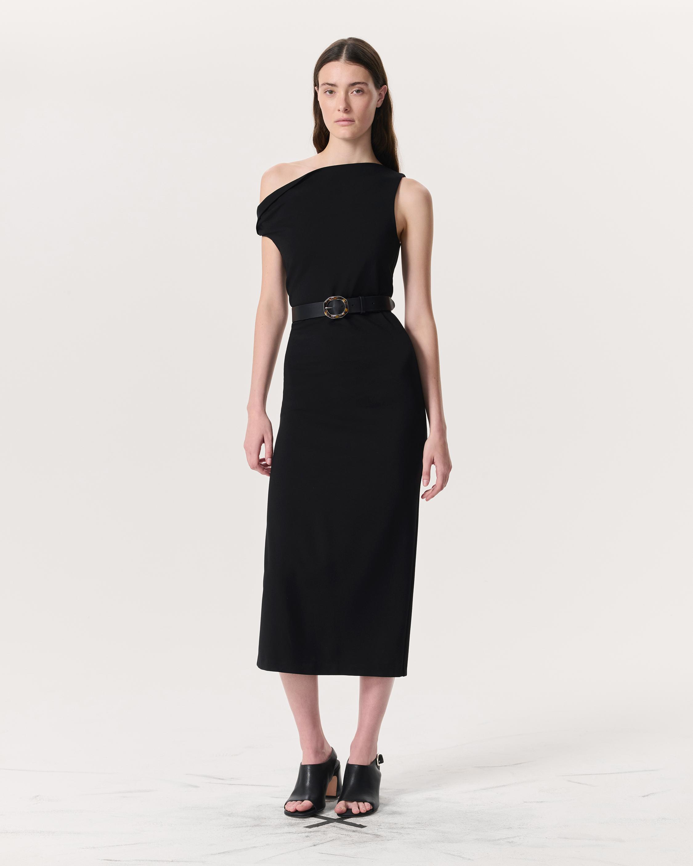 Irina Asymmetric Maxi Dress - Black | rag & bone
