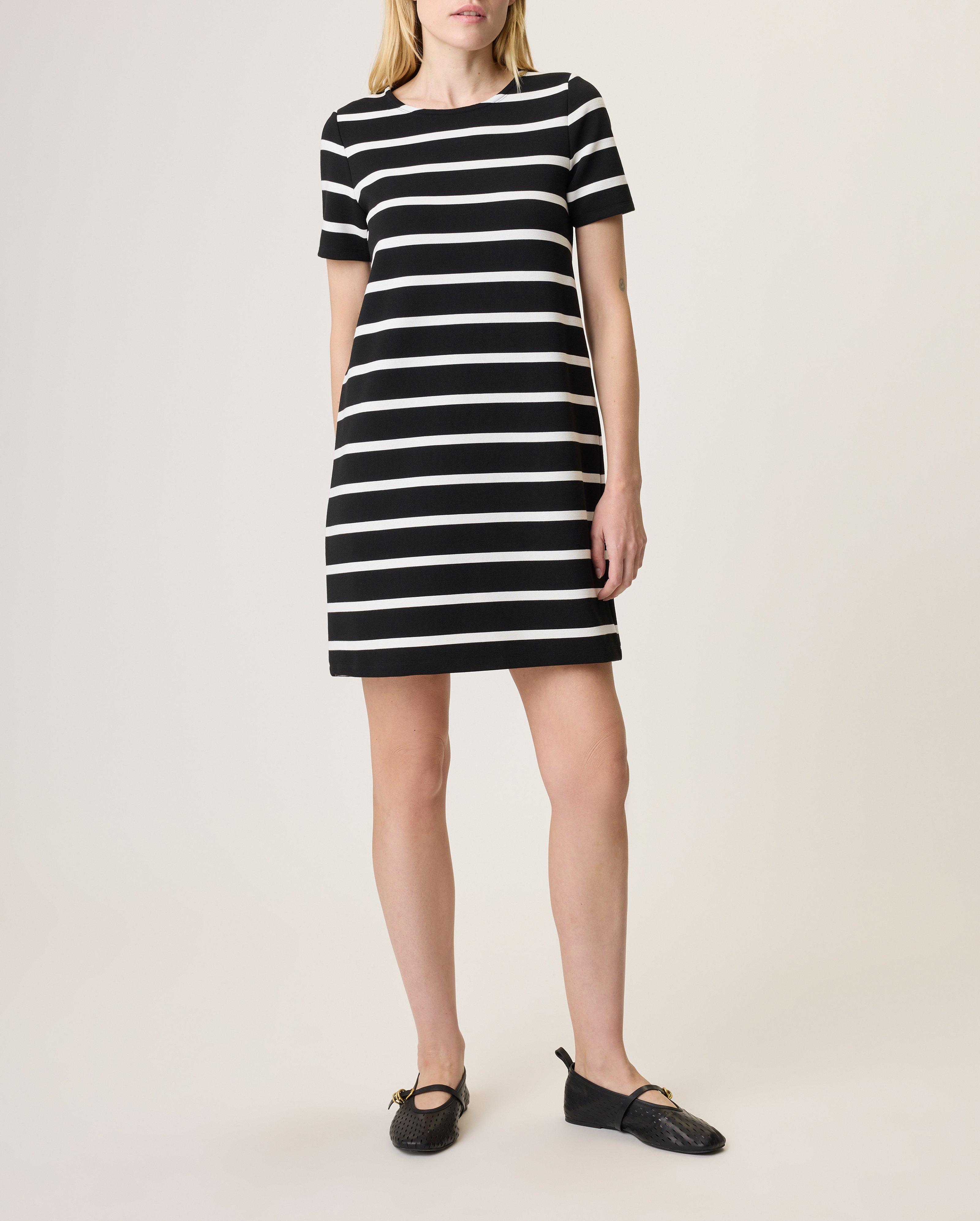 Colette Striped Short Sleeve Dress image number 1