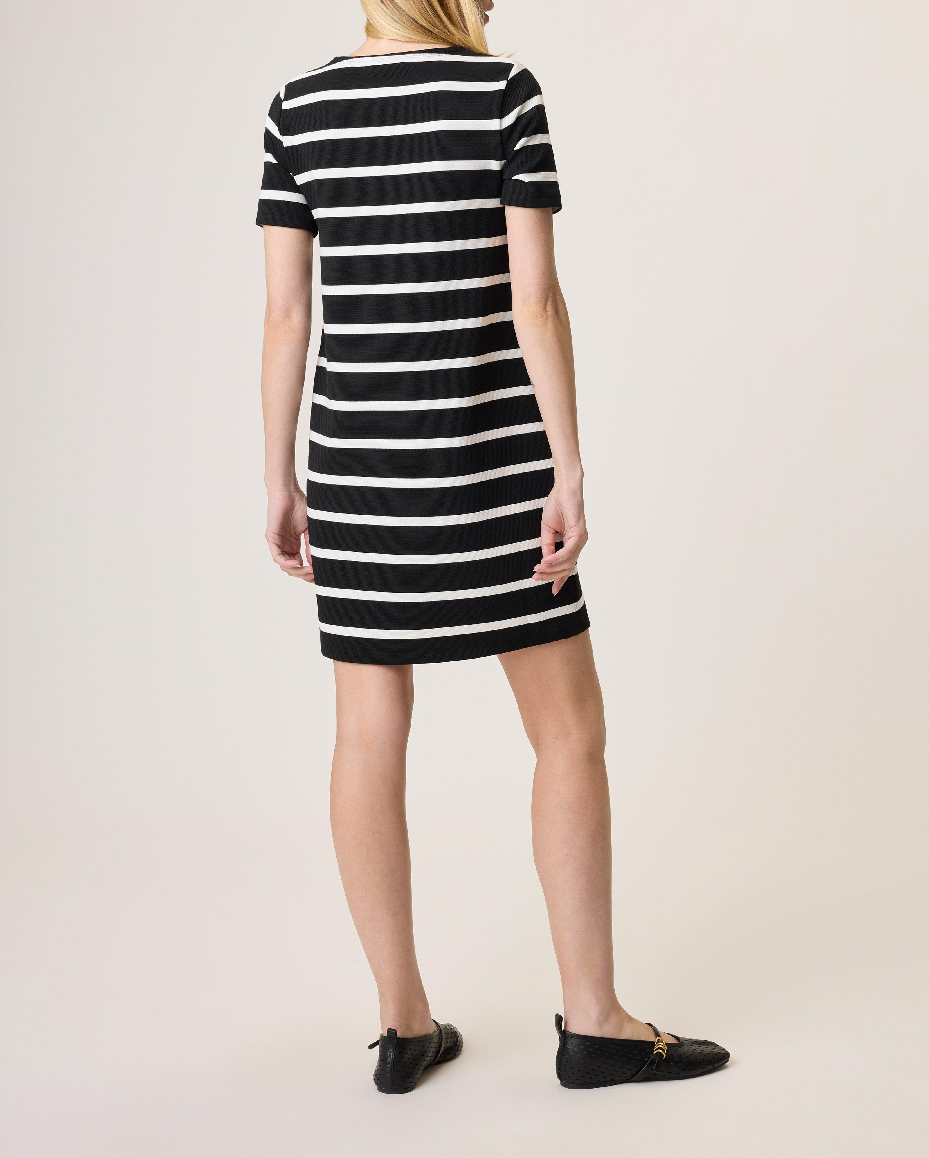Colette Striped Short Sleeve Dress image number 2