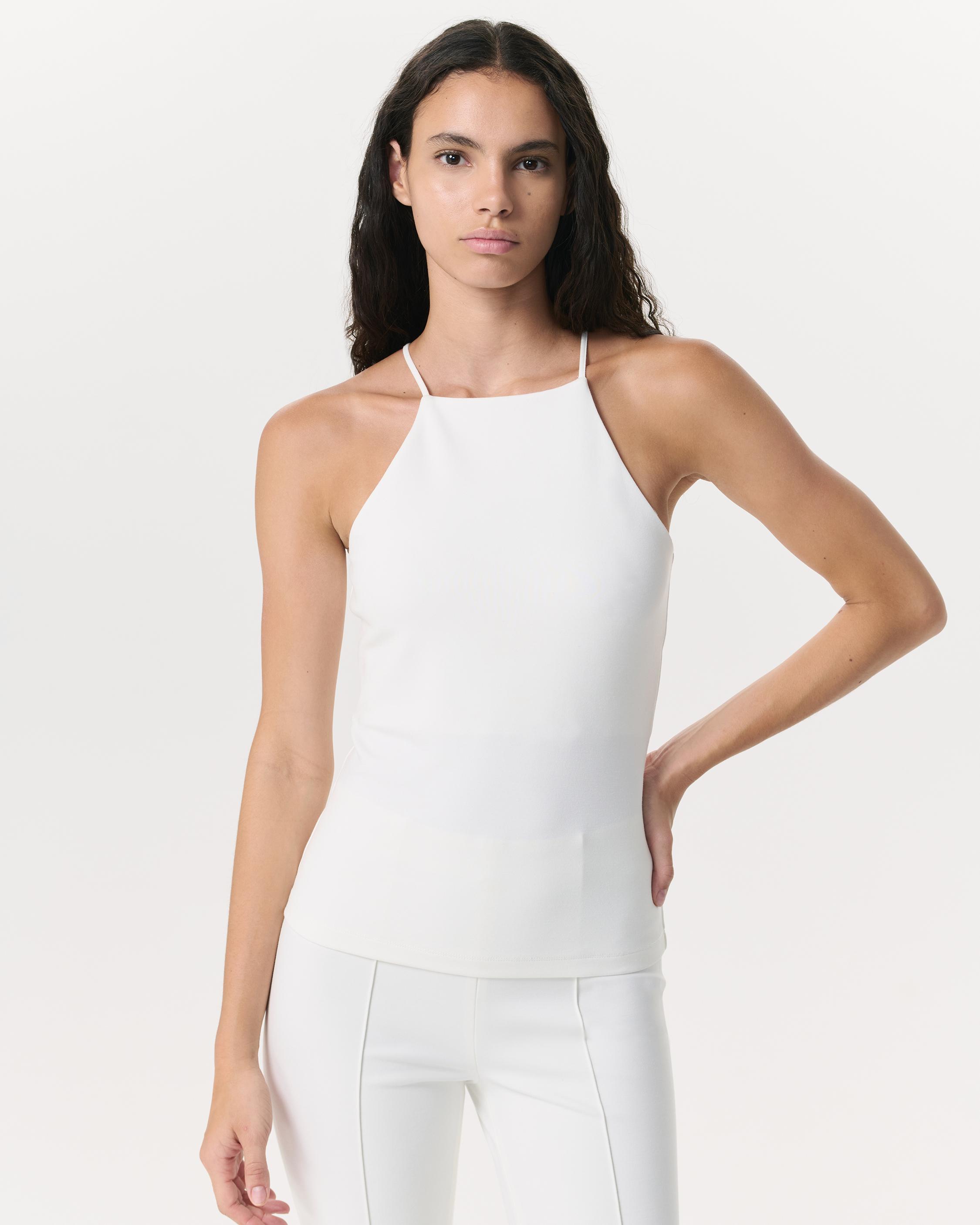 Irina High Neck Tank Top - White | rag & bone