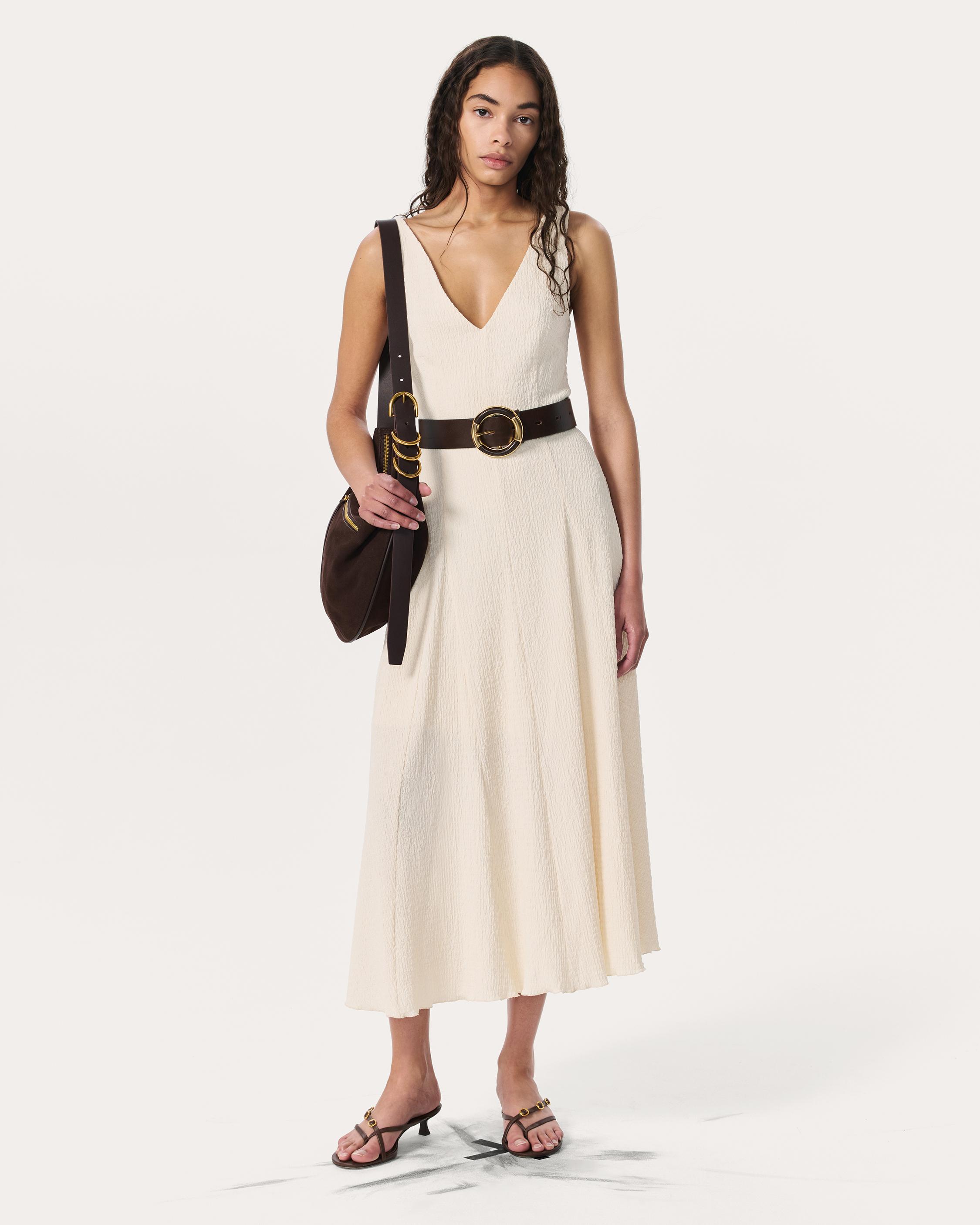 Lou V-Neck Midi Dress image number 1