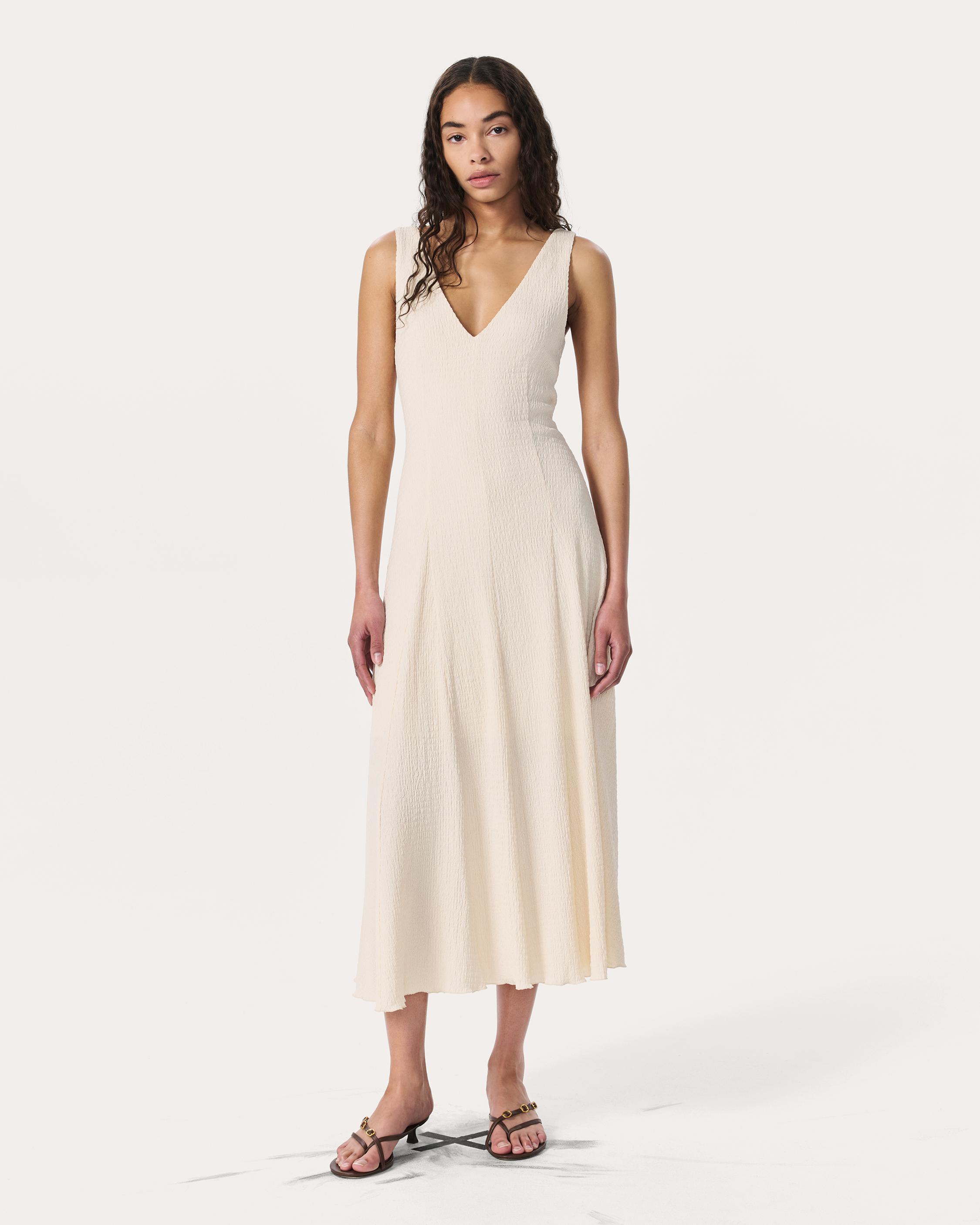 Lou V-Neck Midi Dress image number 7