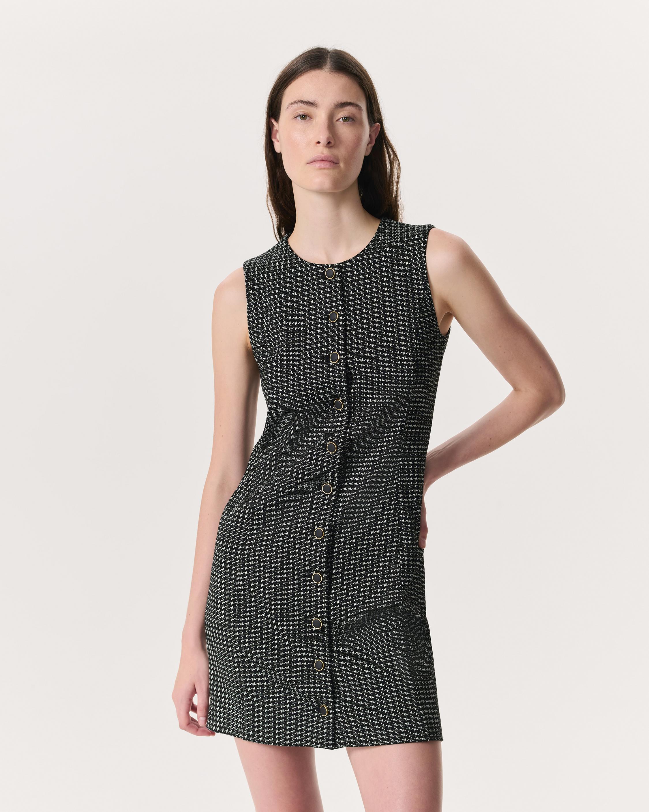 Irina Houndstooth Mini Dress image number 1