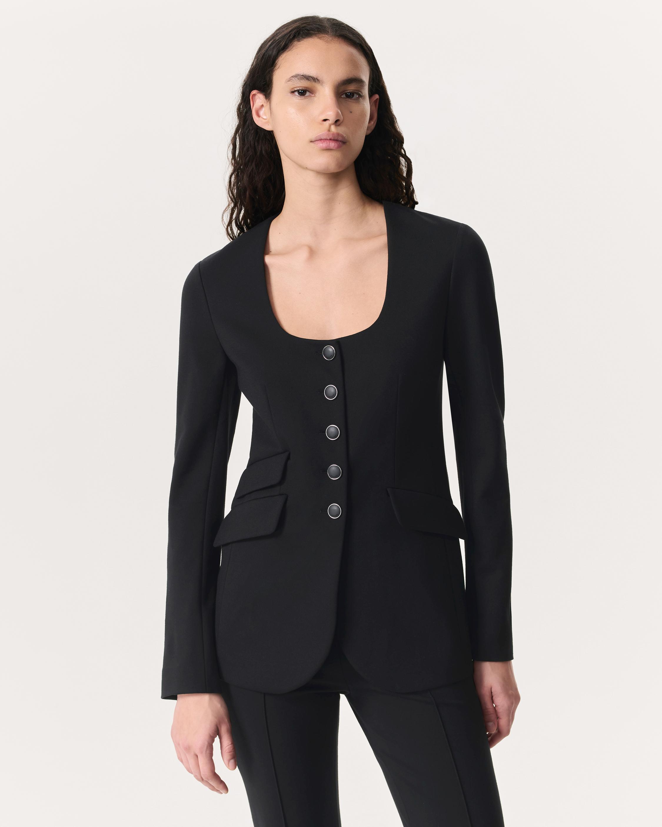 Roslyn Scoop-Neck Blazer image number 1