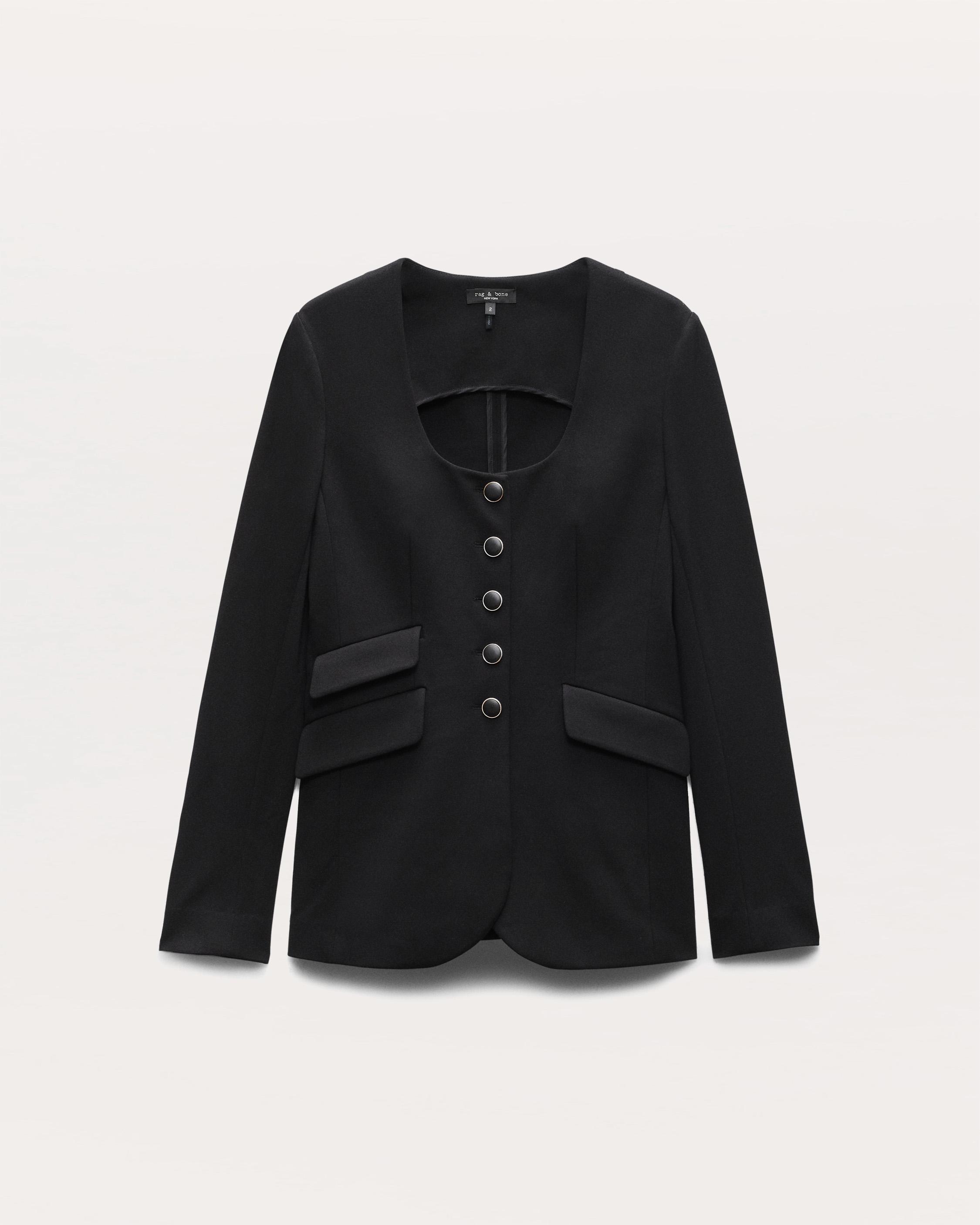 Roslyn Scoop-Neck Blazer image number 2