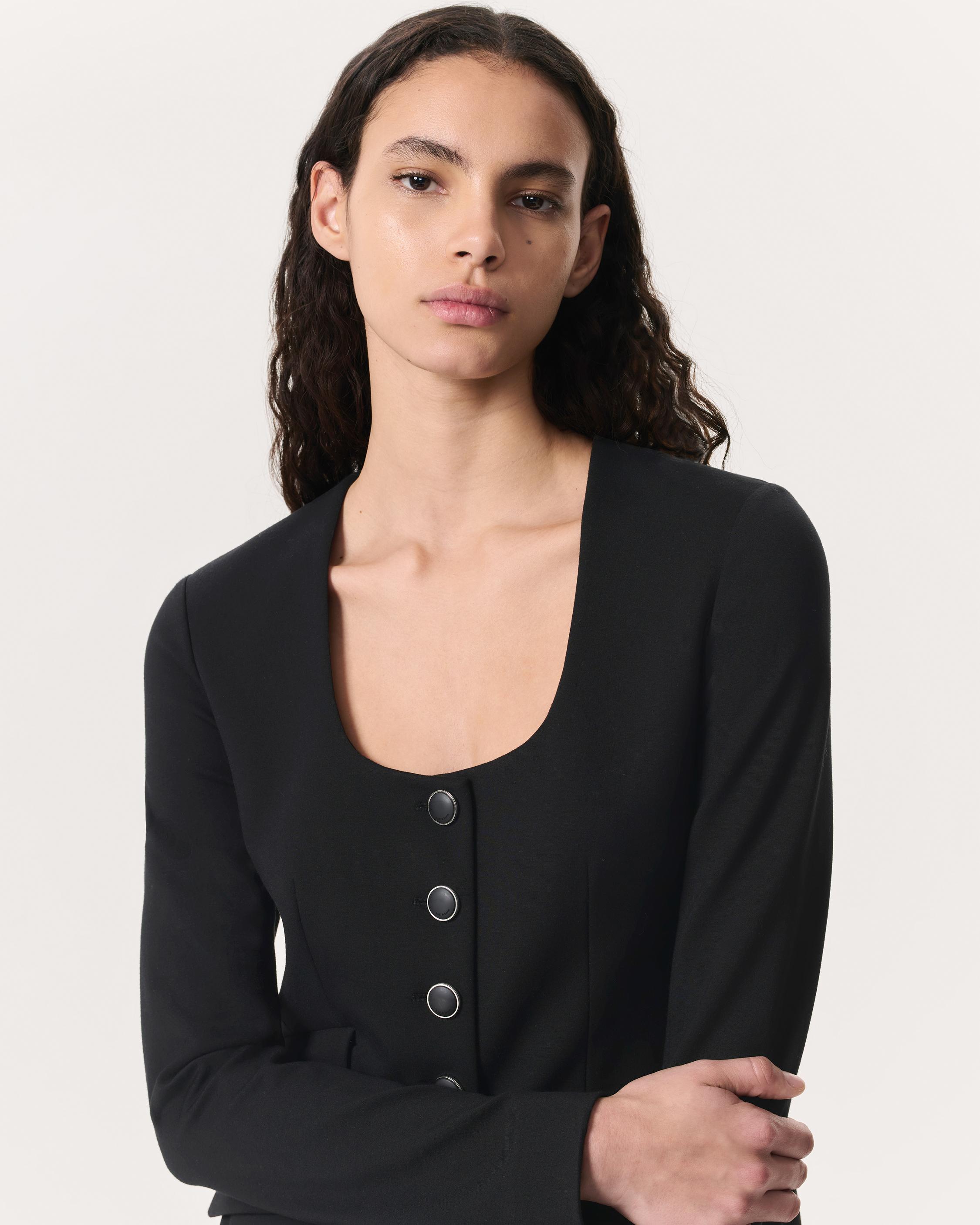 Roslyn Scoop-Neck Blazer - image 3
