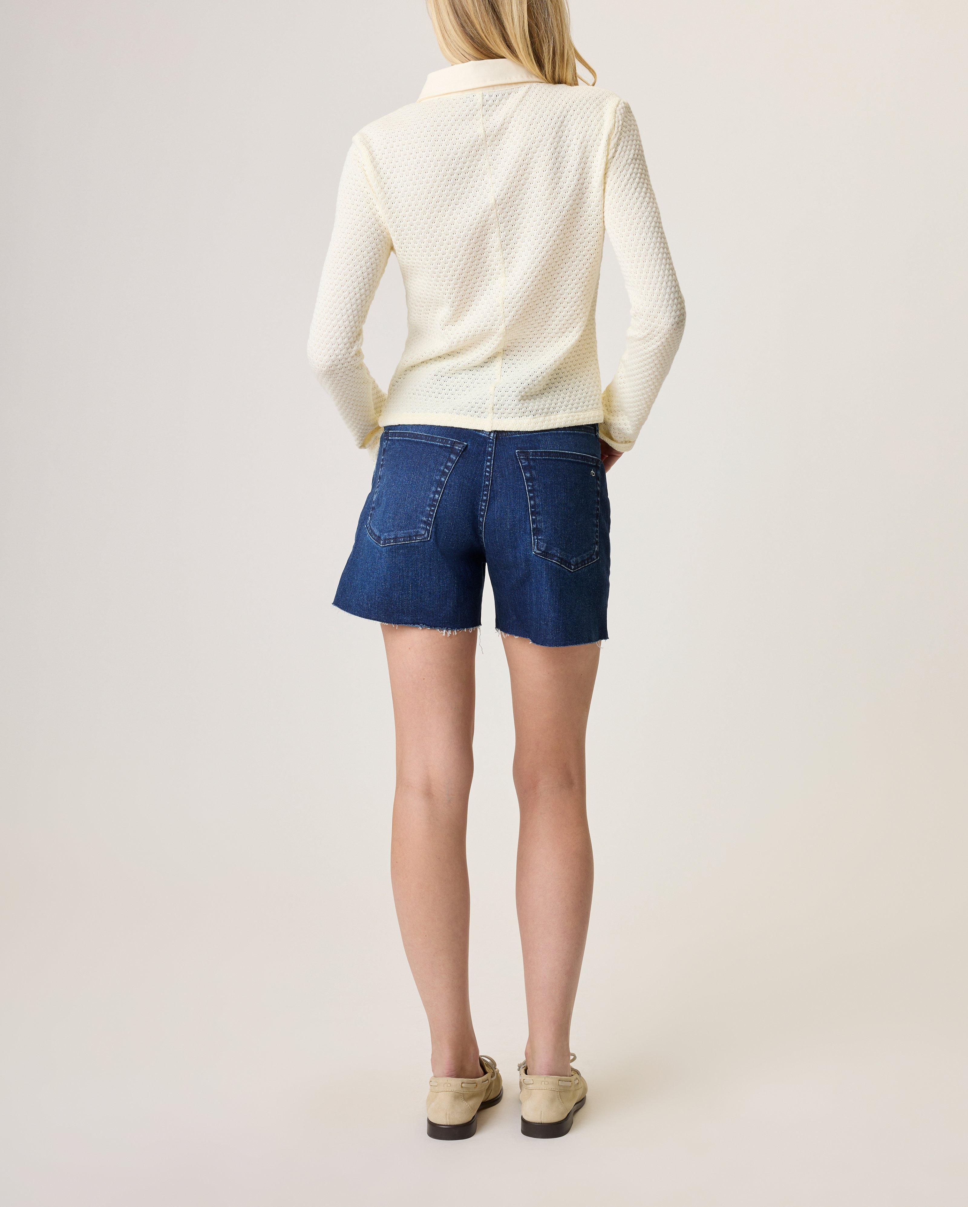 Carine Crochet Long Sleeve Polo image number 2