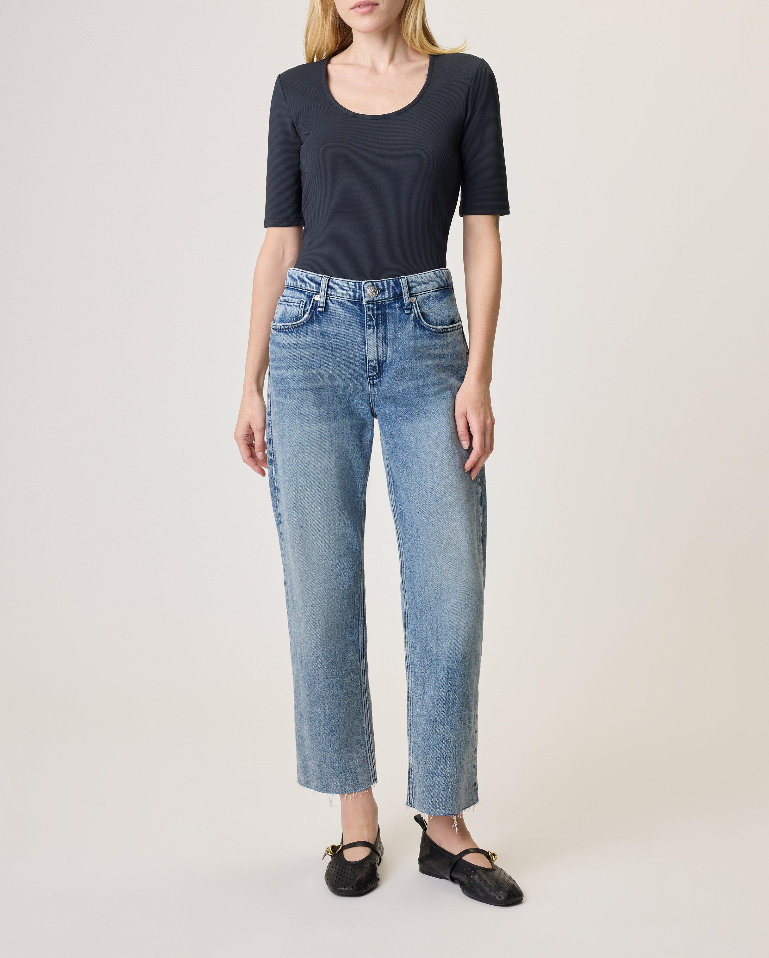 Jackie Scoopneck Bodysuit - Black | rag & bone