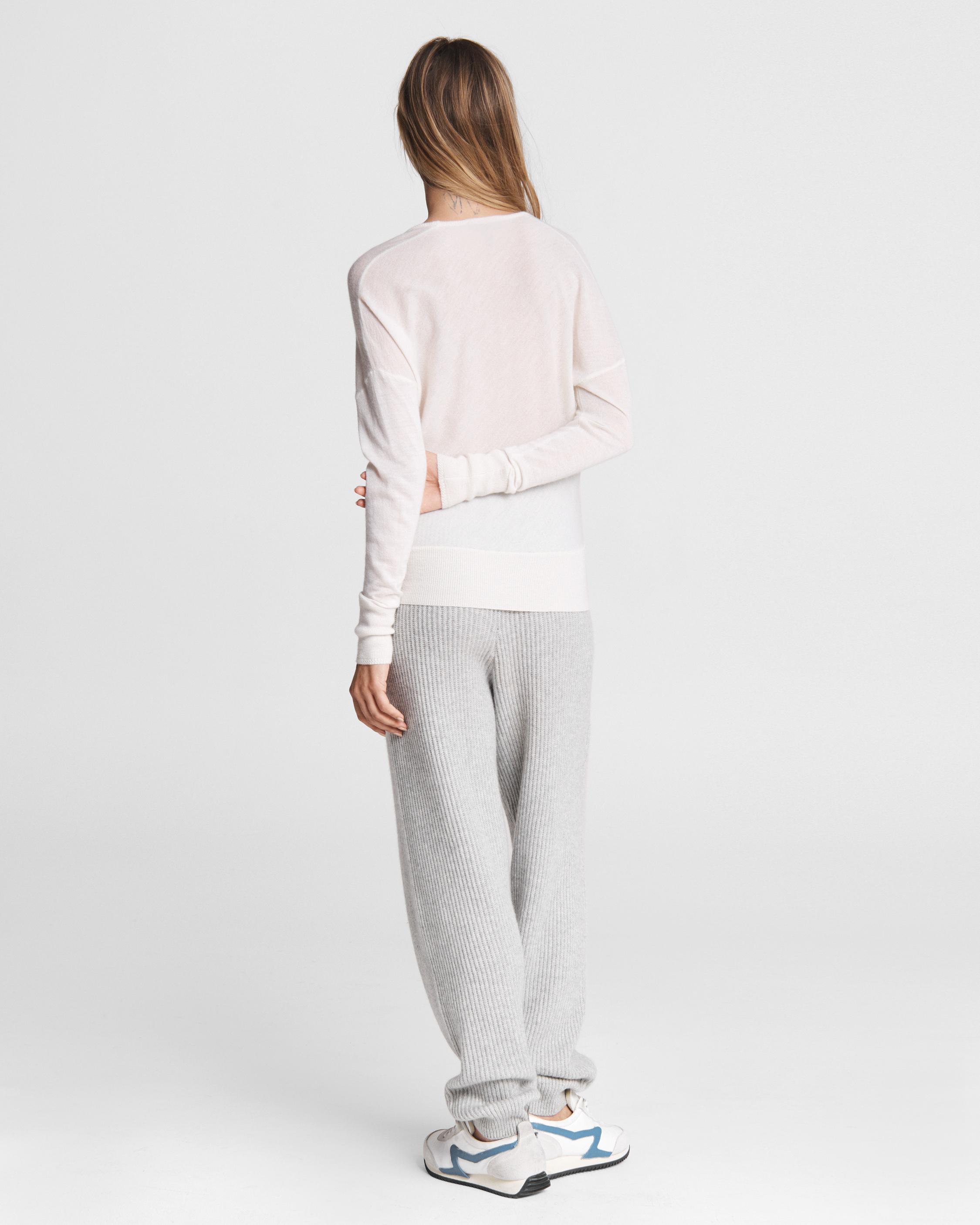 Mandee Cashmere U Neck Chalk rag bone