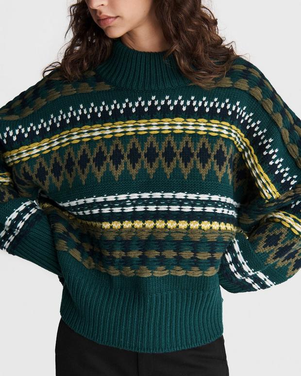 Willow Wool Fair Isle Sweater image number 7