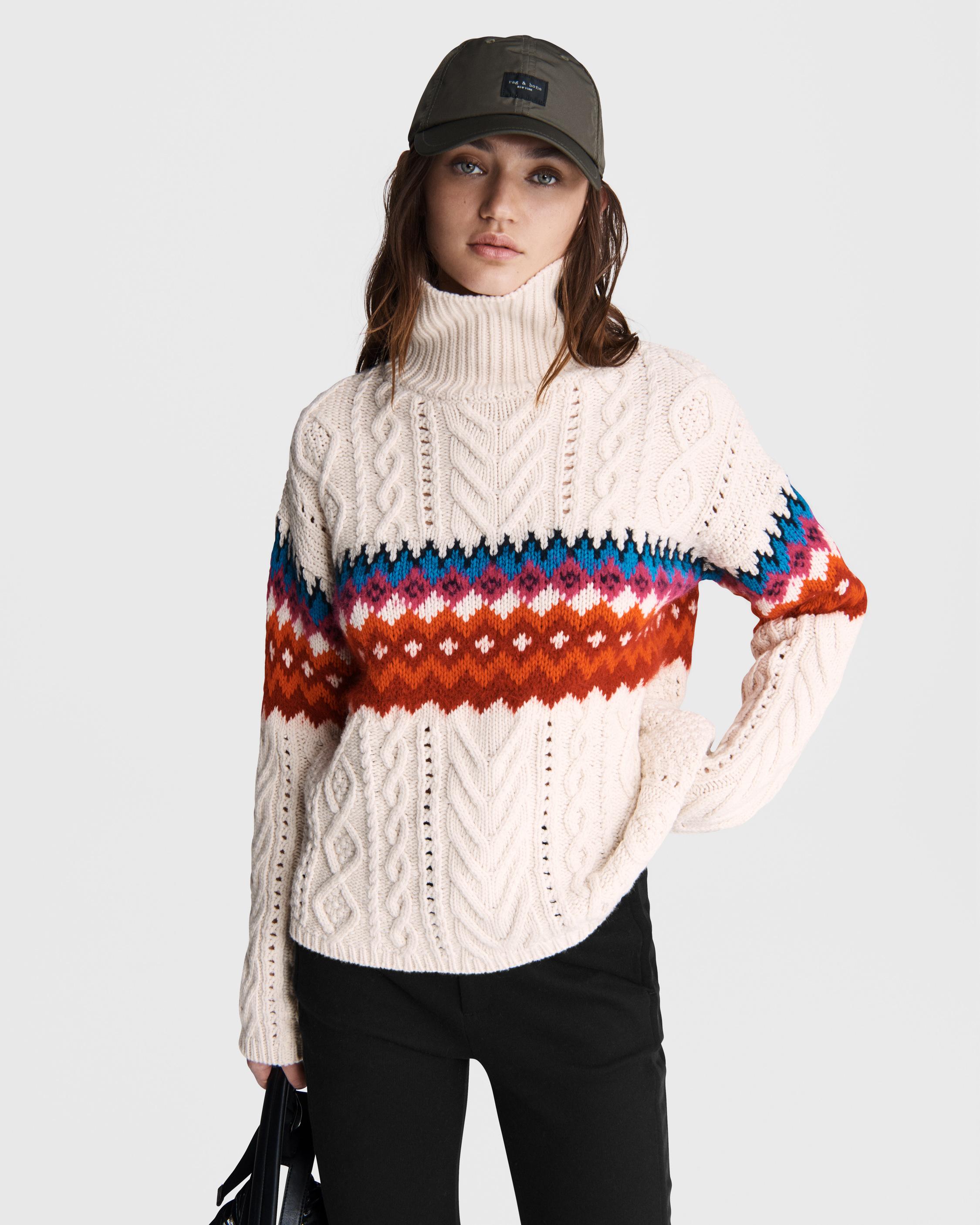 Willow Wool Fair Isle Turtleneck | rag & bone