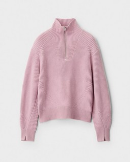 Pierce Cashmere Half Zip Sweater image number 2