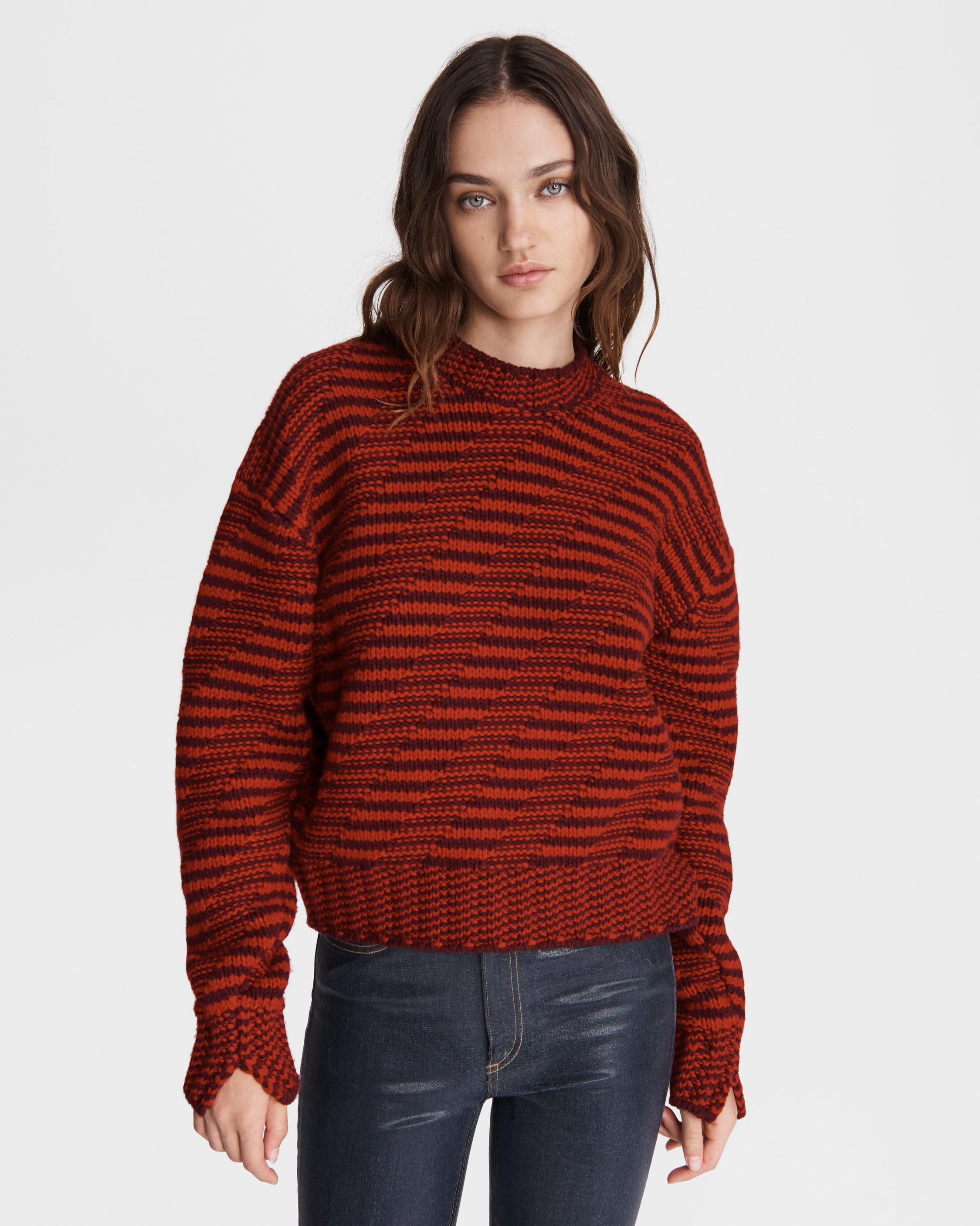 Willow Wool Stripe Crew rag bone