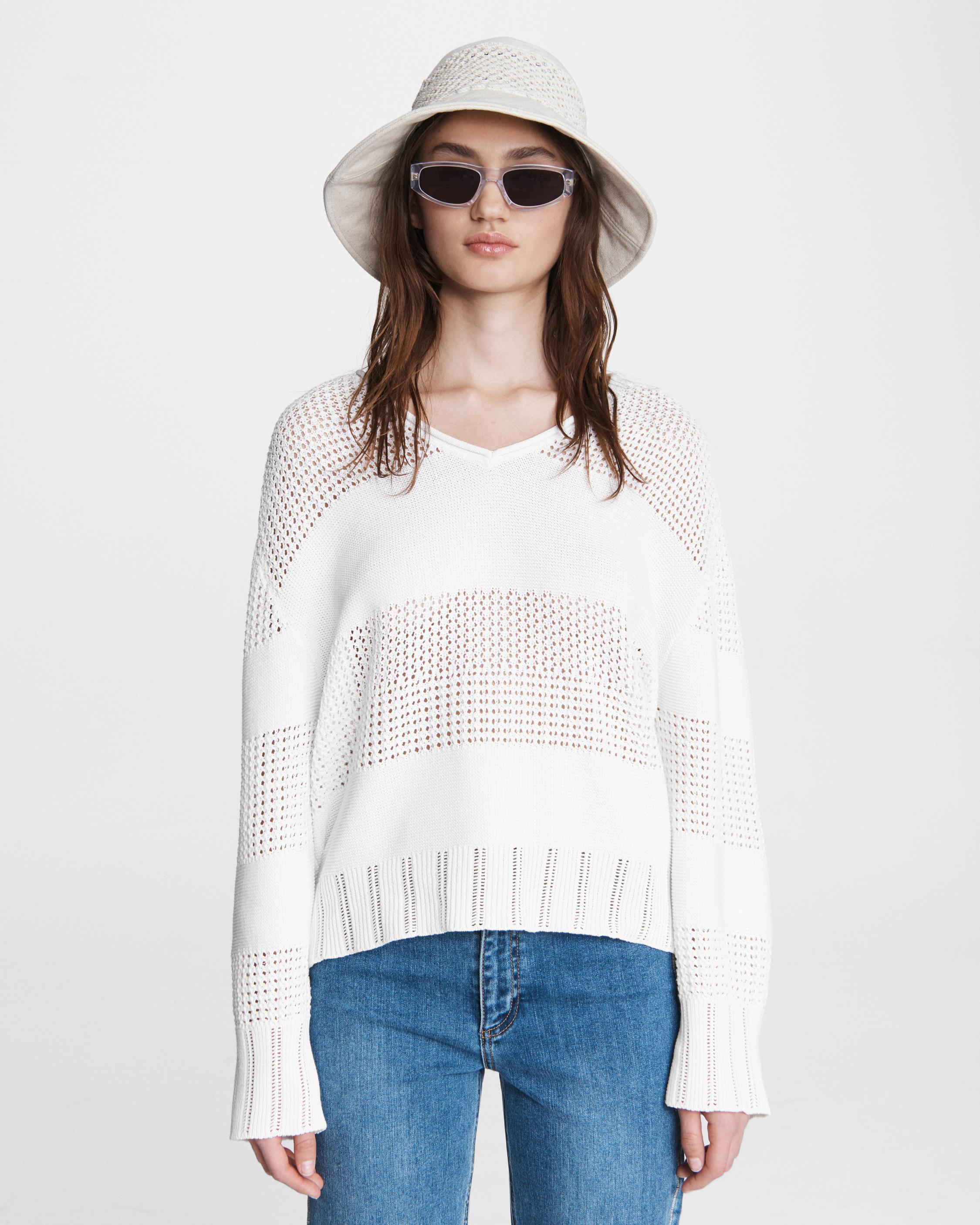Faye Backless Bubble Sleeve Sweater main image 1