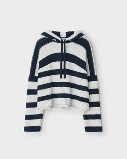 Sunny Cotton Stripe Hoodie image number 2