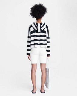 Sunny Cotton Stripe Hoodie image number 5
