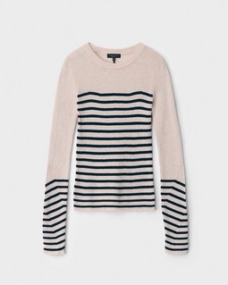 Kate Striped Cotton Cashmere Long Sleeve image number 2