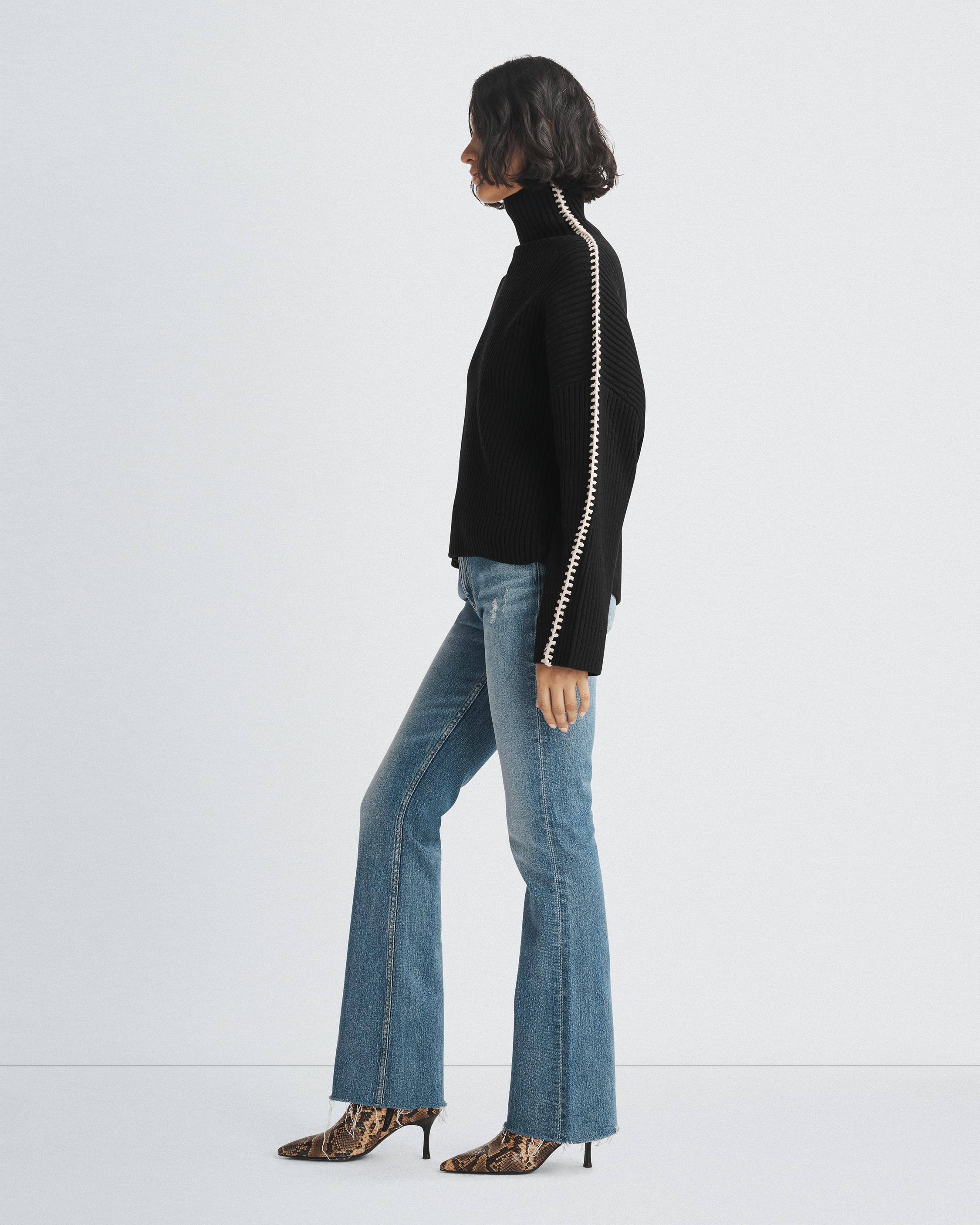 Ingrid Wool Ribbed Turtleneck