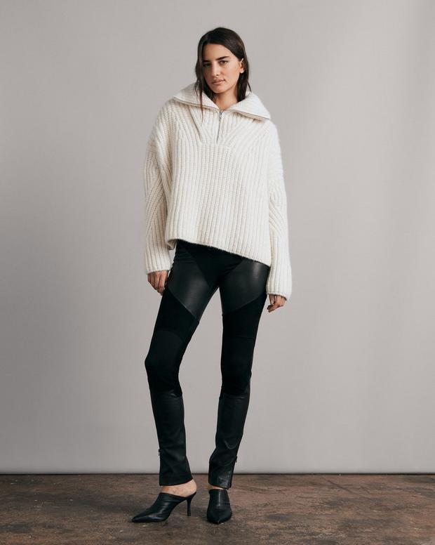 Hannah Wool Half Zip Sweater image number 2