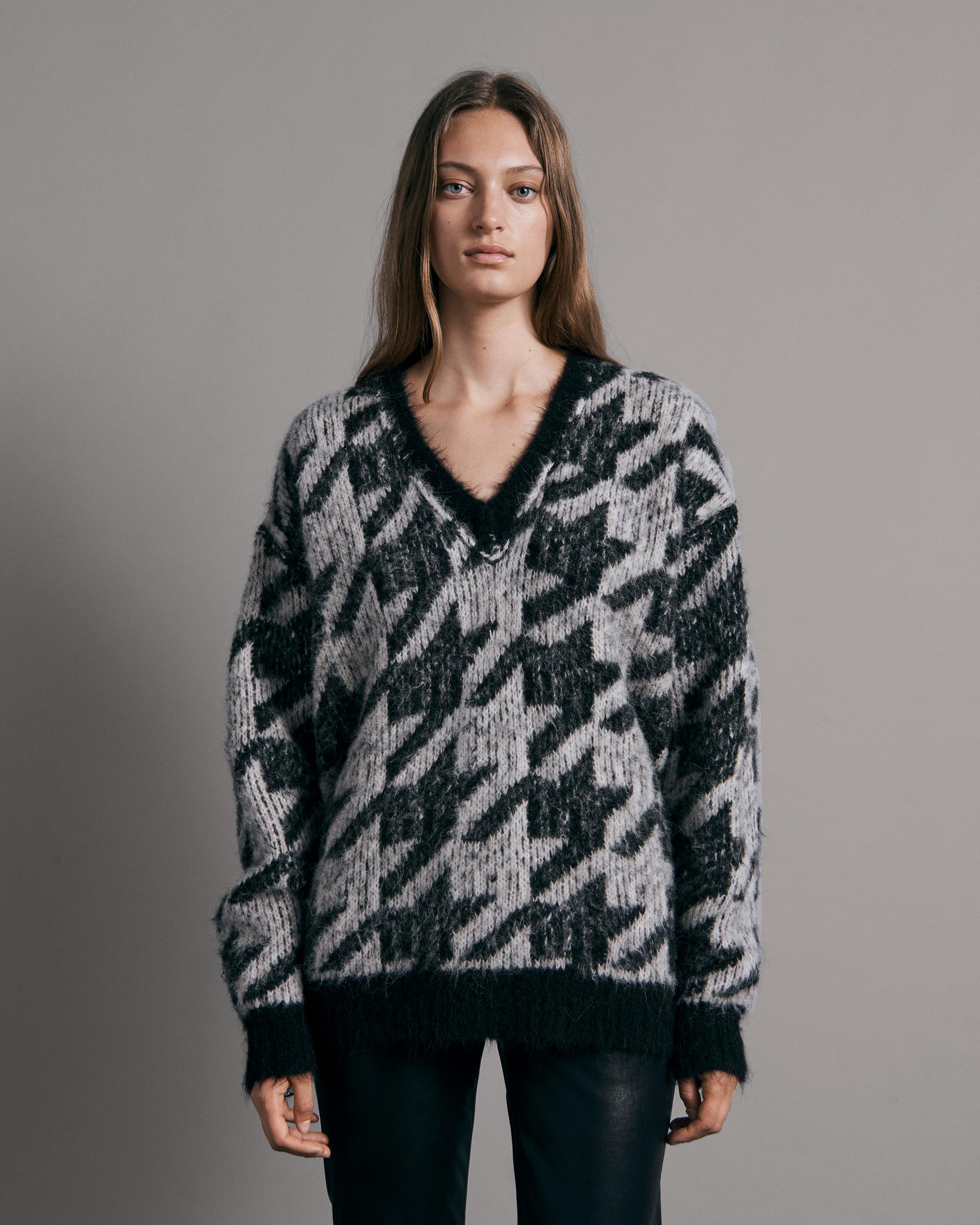 Edith Wool Blend Sweater - Black Multi | rag & bone