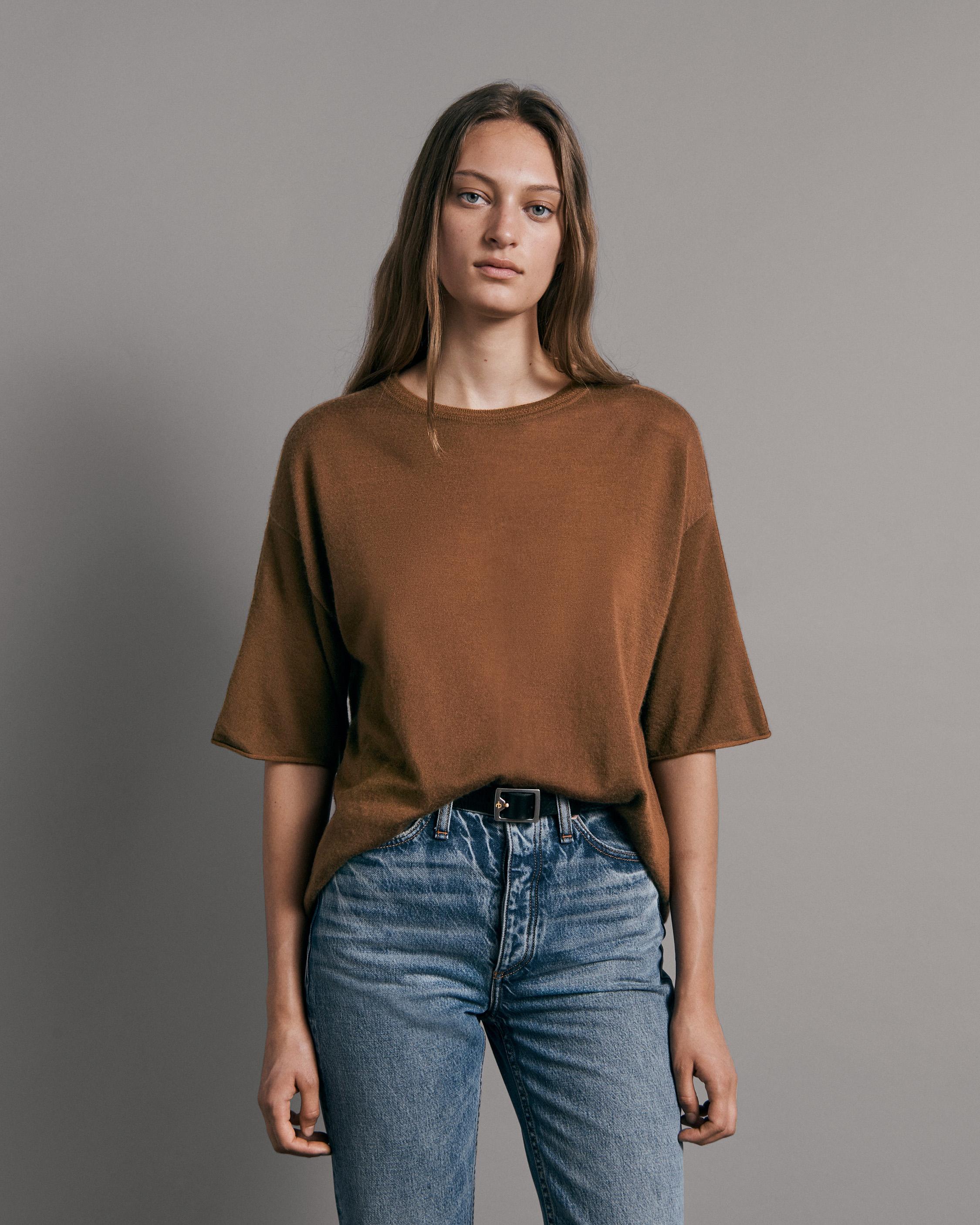 Cashmere t hot sale shirt womens