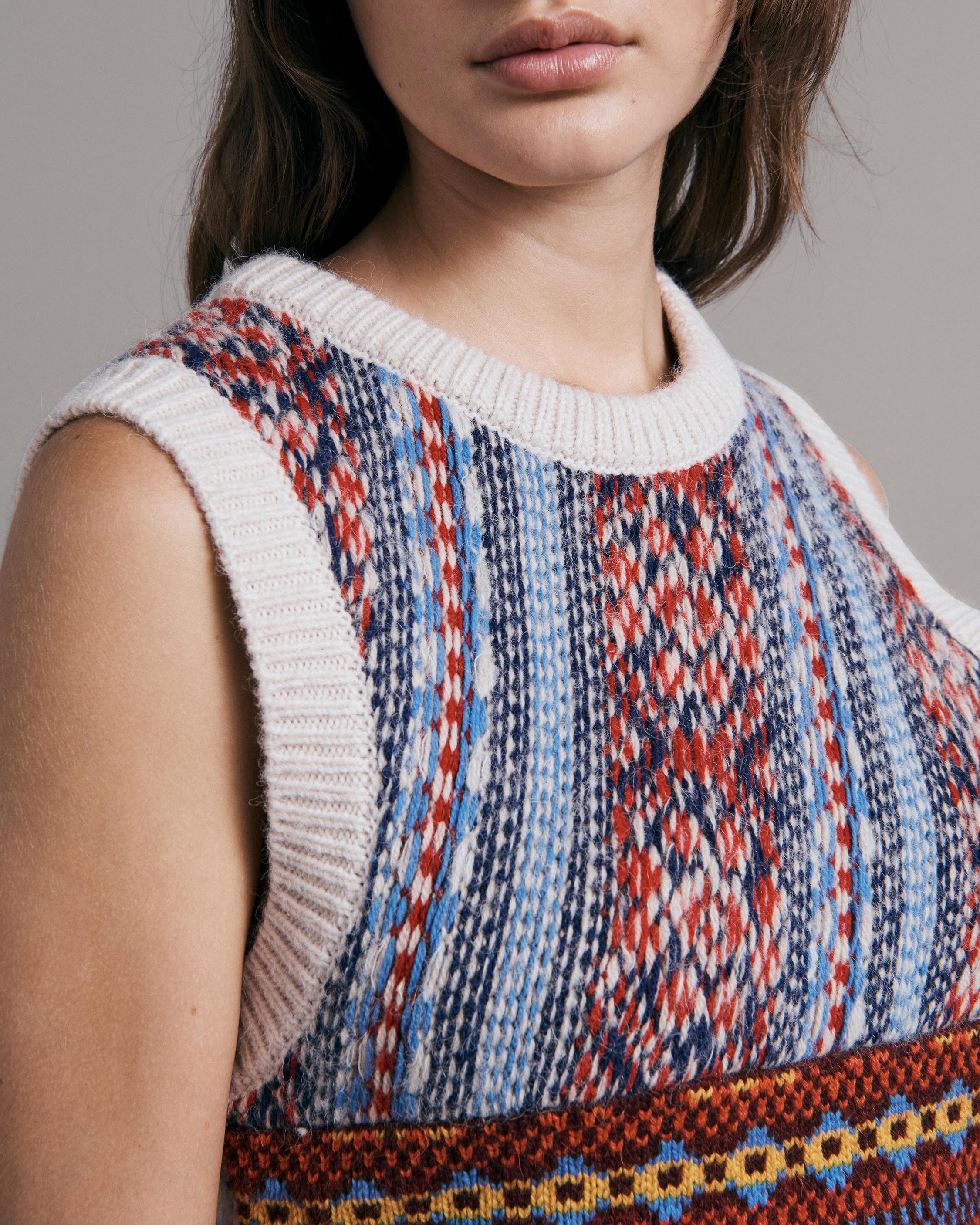 Hollis Merino Blend Fair Isle Vest image number 6