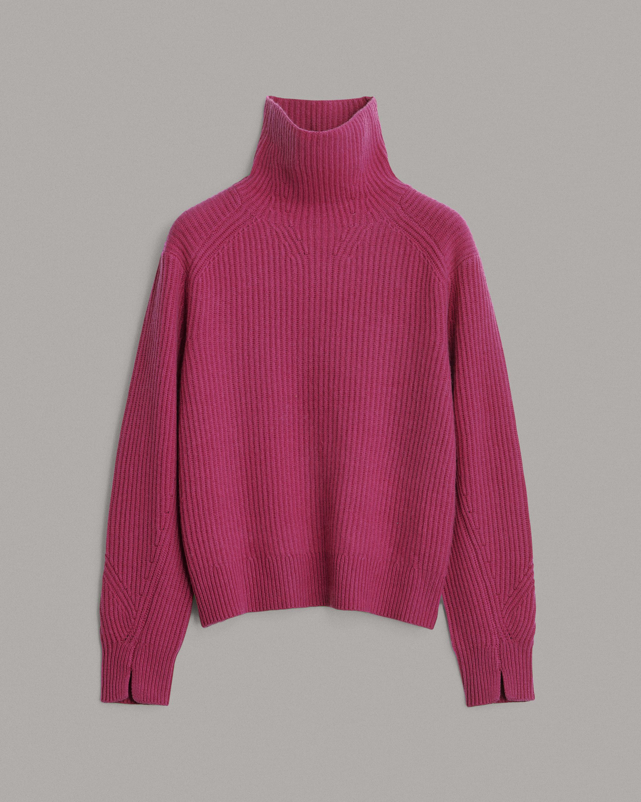 Pierce Cashmere Turtleneck - Pink