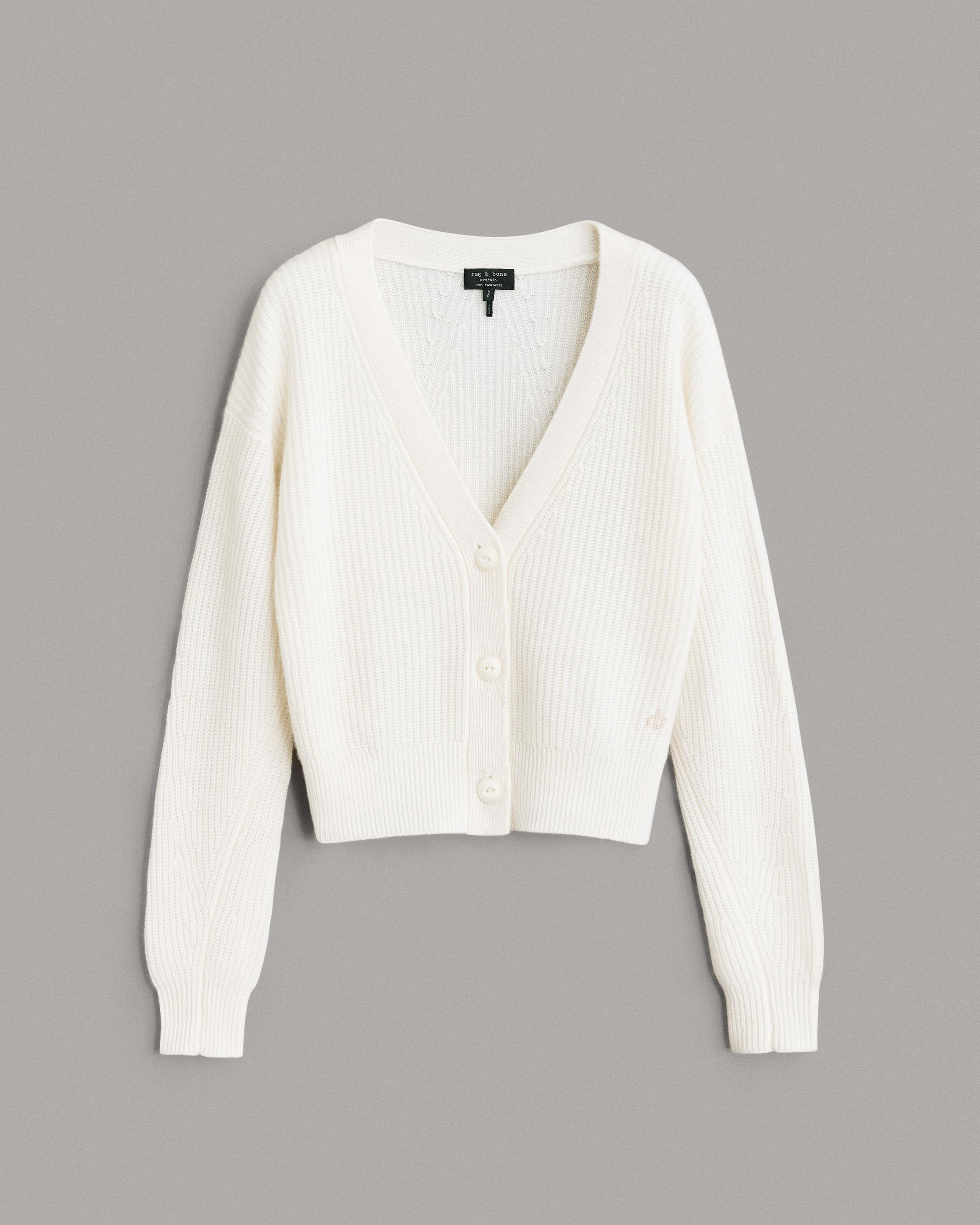 Pierce Cashmere Cardigan - Ivory | rag & bone