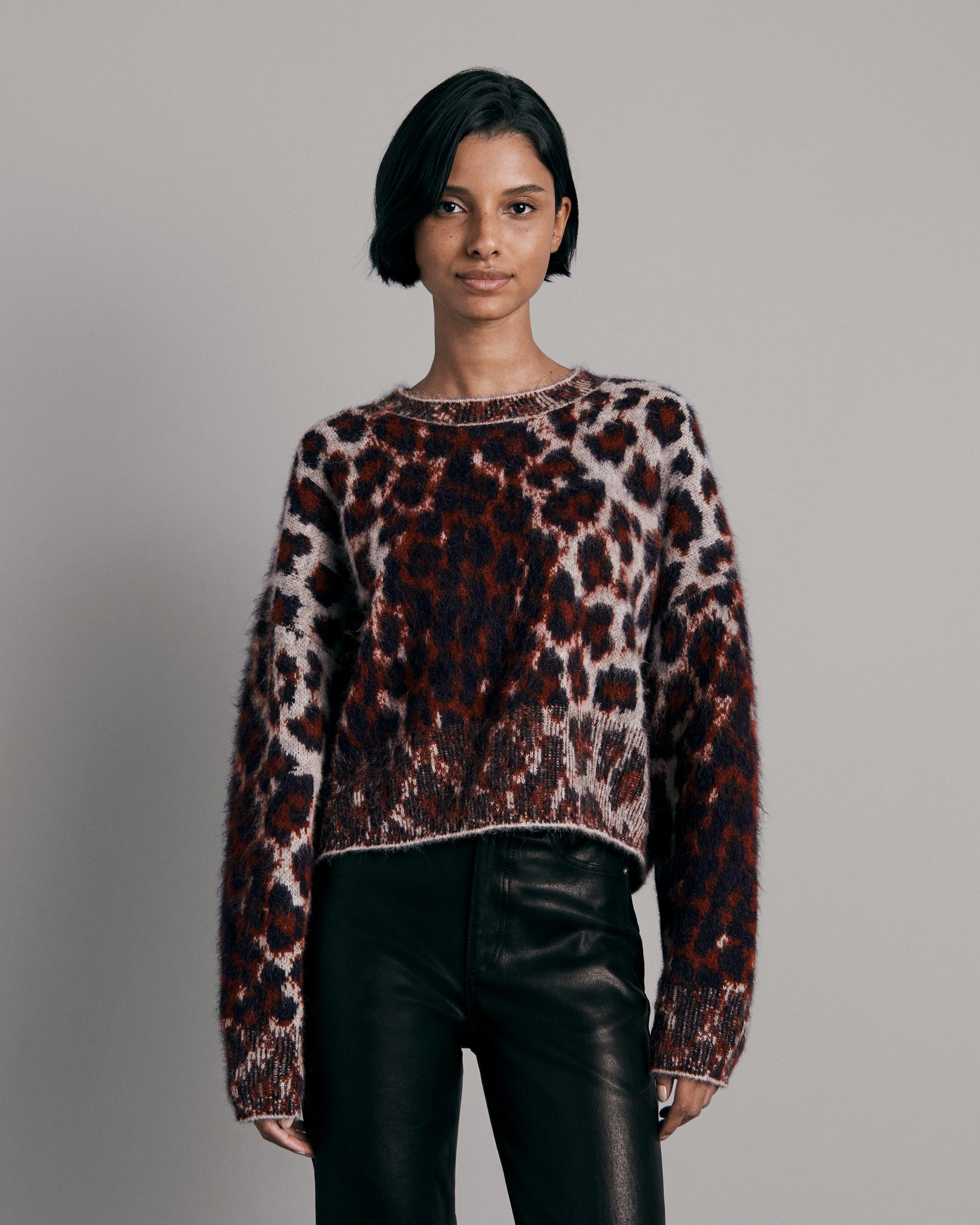 Leopard Monogram Crewneck – Enoch Threads